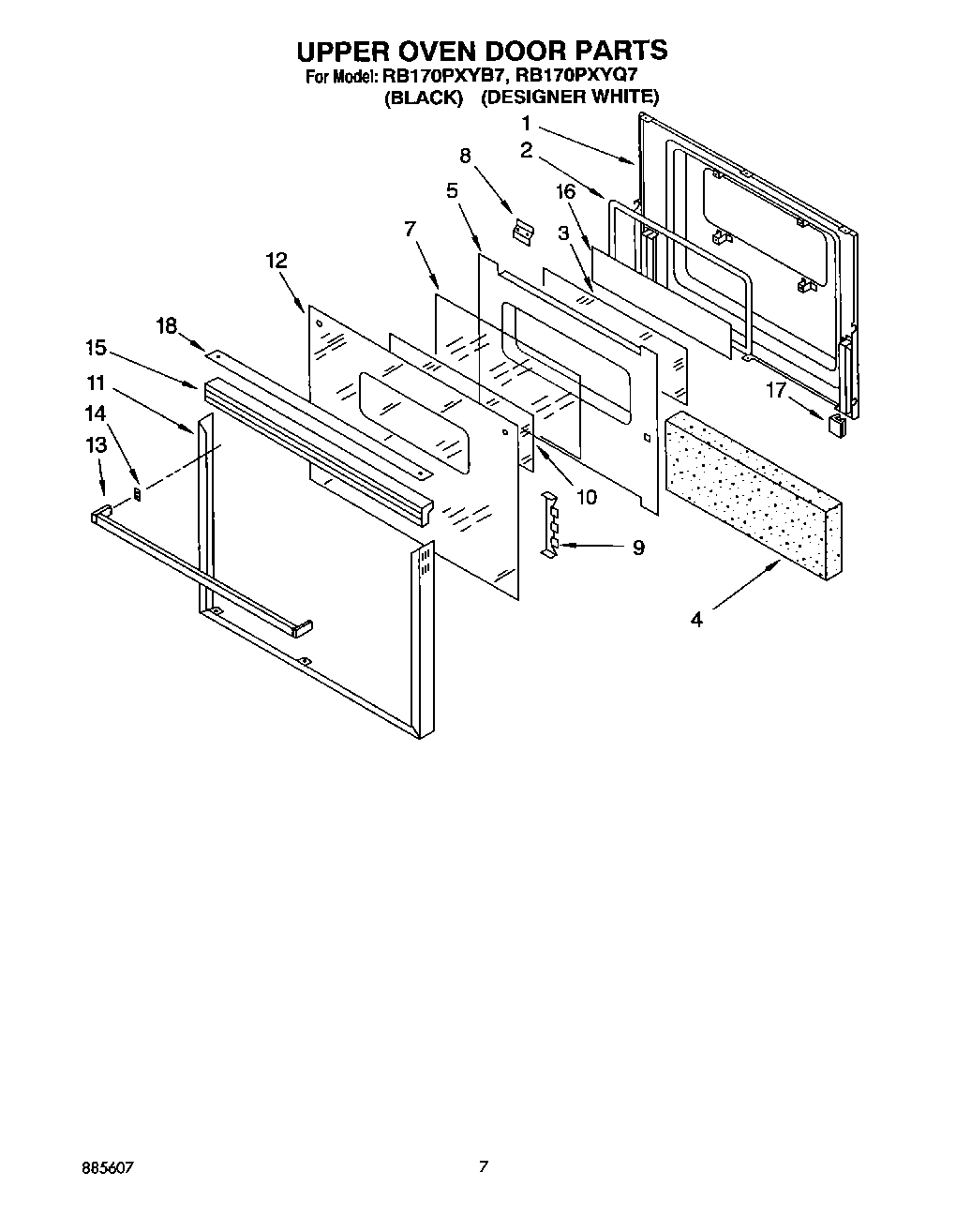04 - UPPER OVEN DOOR