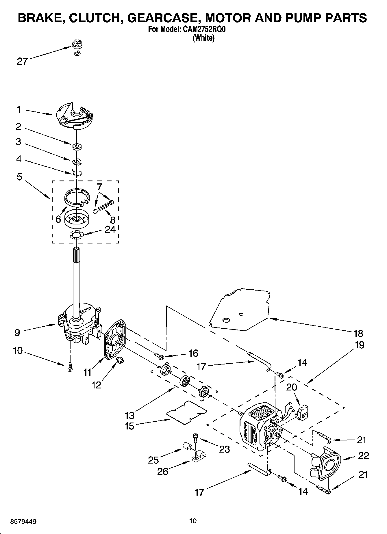 06 - BRAKE, CLUTCH, GEARCASE, MOTOR AND PUMP PARTS