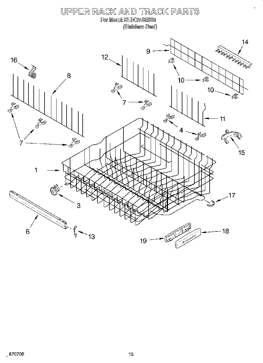 10 - UPPER RACK AND TRACK