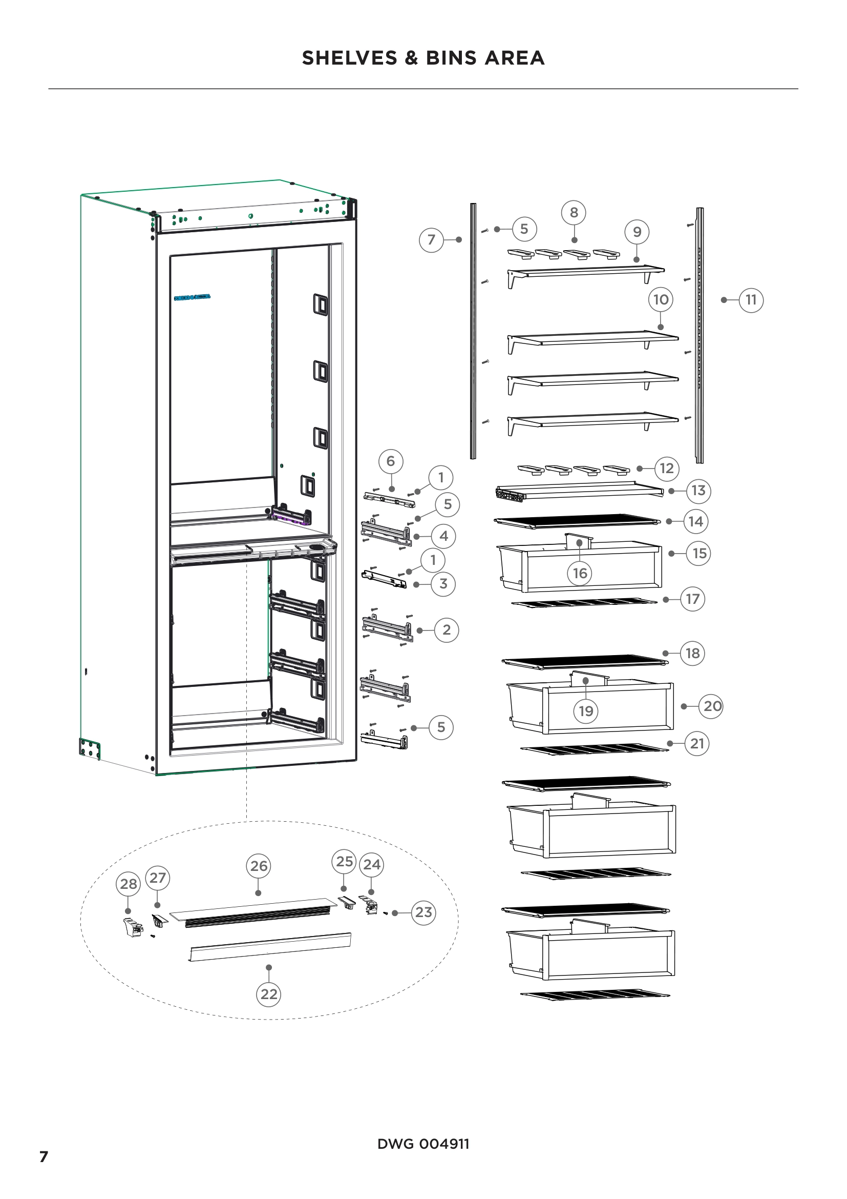 SHELVES & BINS AREA