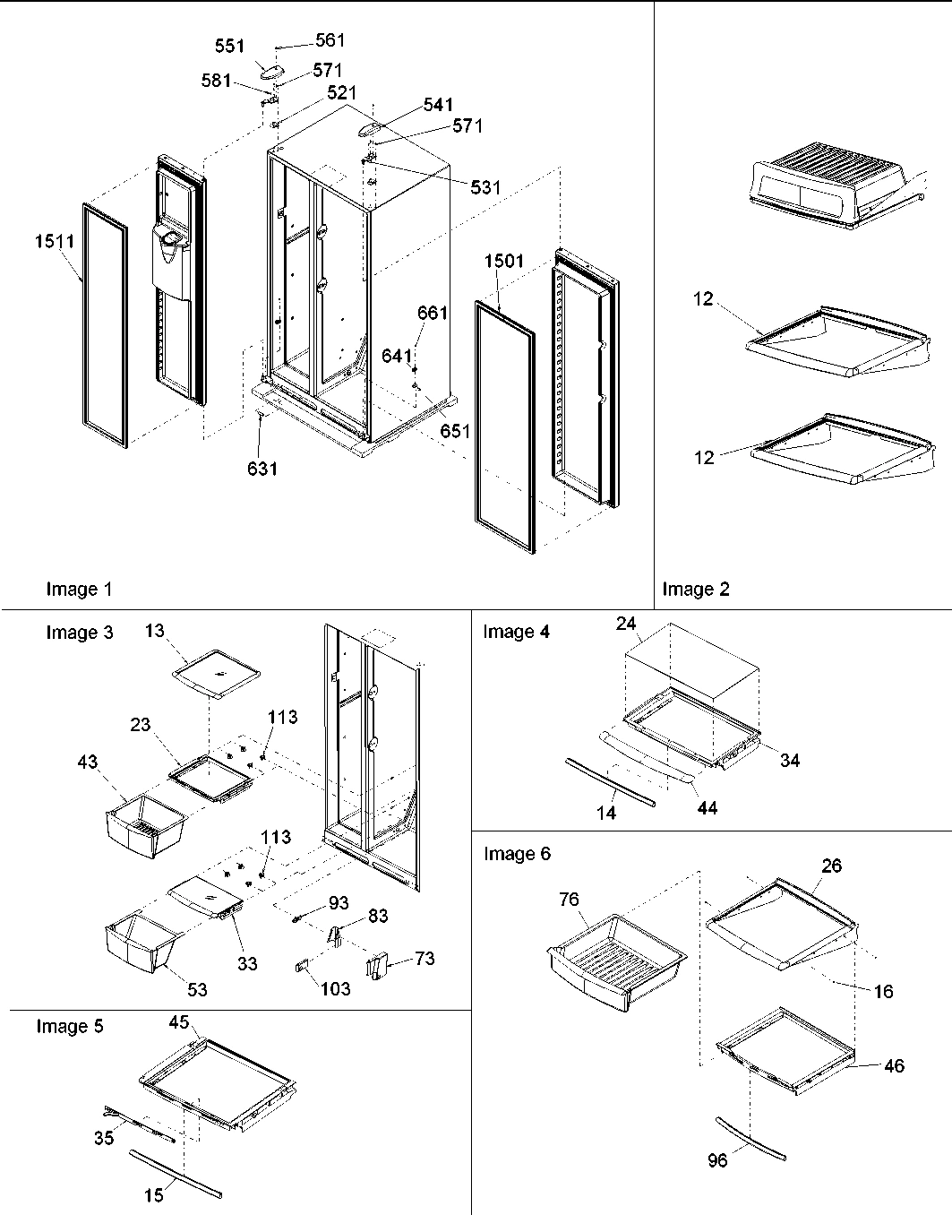 08 - HINGES, & REFRIGERATOR SHELVING