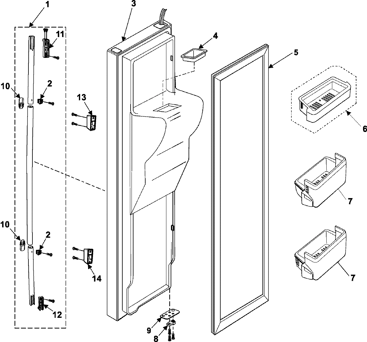 04 - FREEZER DOOR