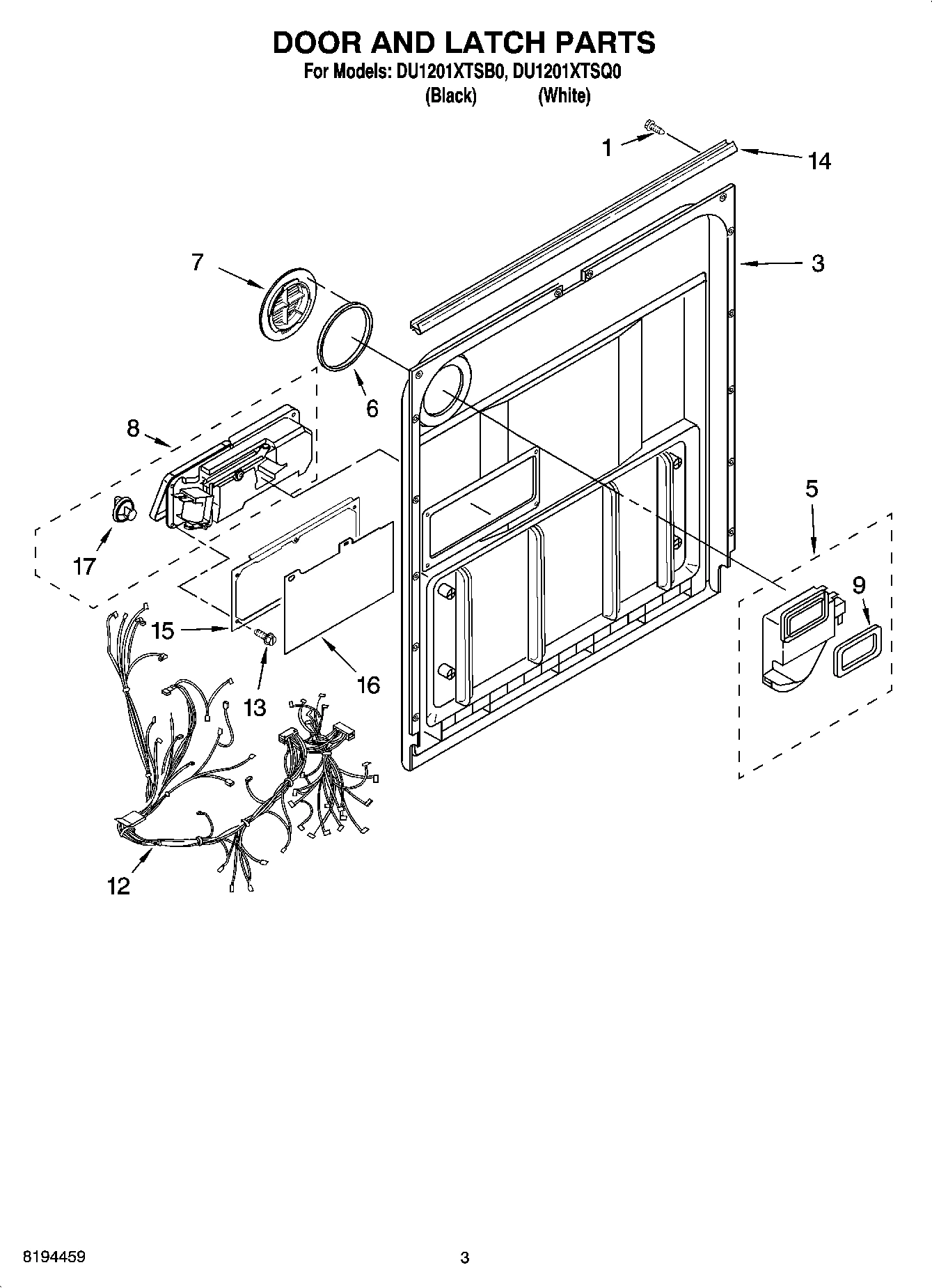 03 - DOOR AND LATCH PARTS