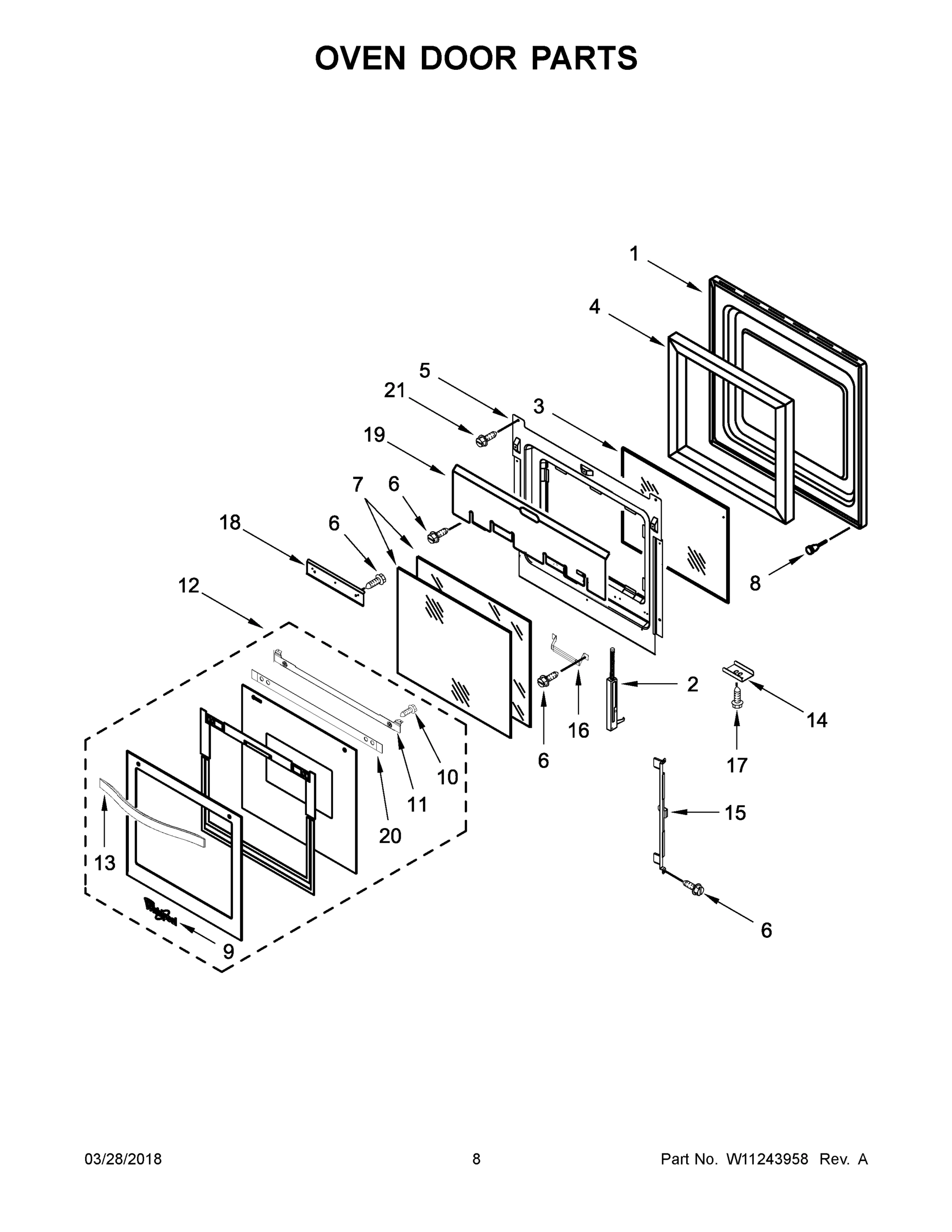 05 - OVEN DOOR PARTS