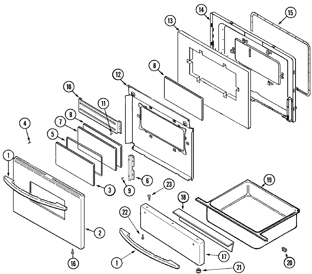 03 - DOOR/WARMING DRAWER (STL)