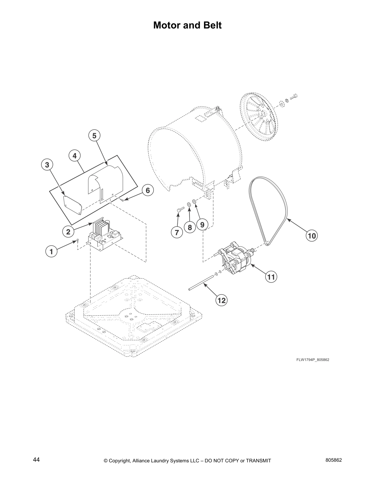 Motor and Belt