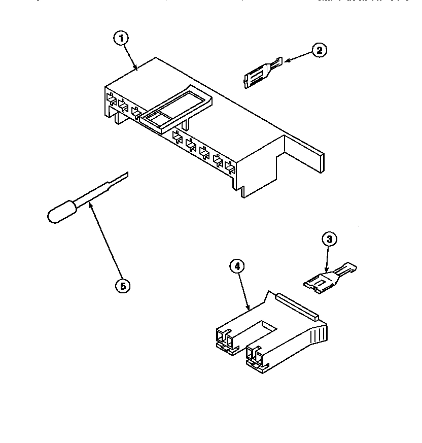 19 - MIXING VALVE & MOTOR CONN BLOCKS, TERM