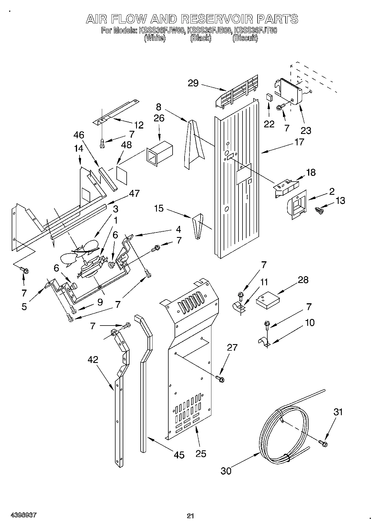 14 - AIR FLOW AND RESERVOIR