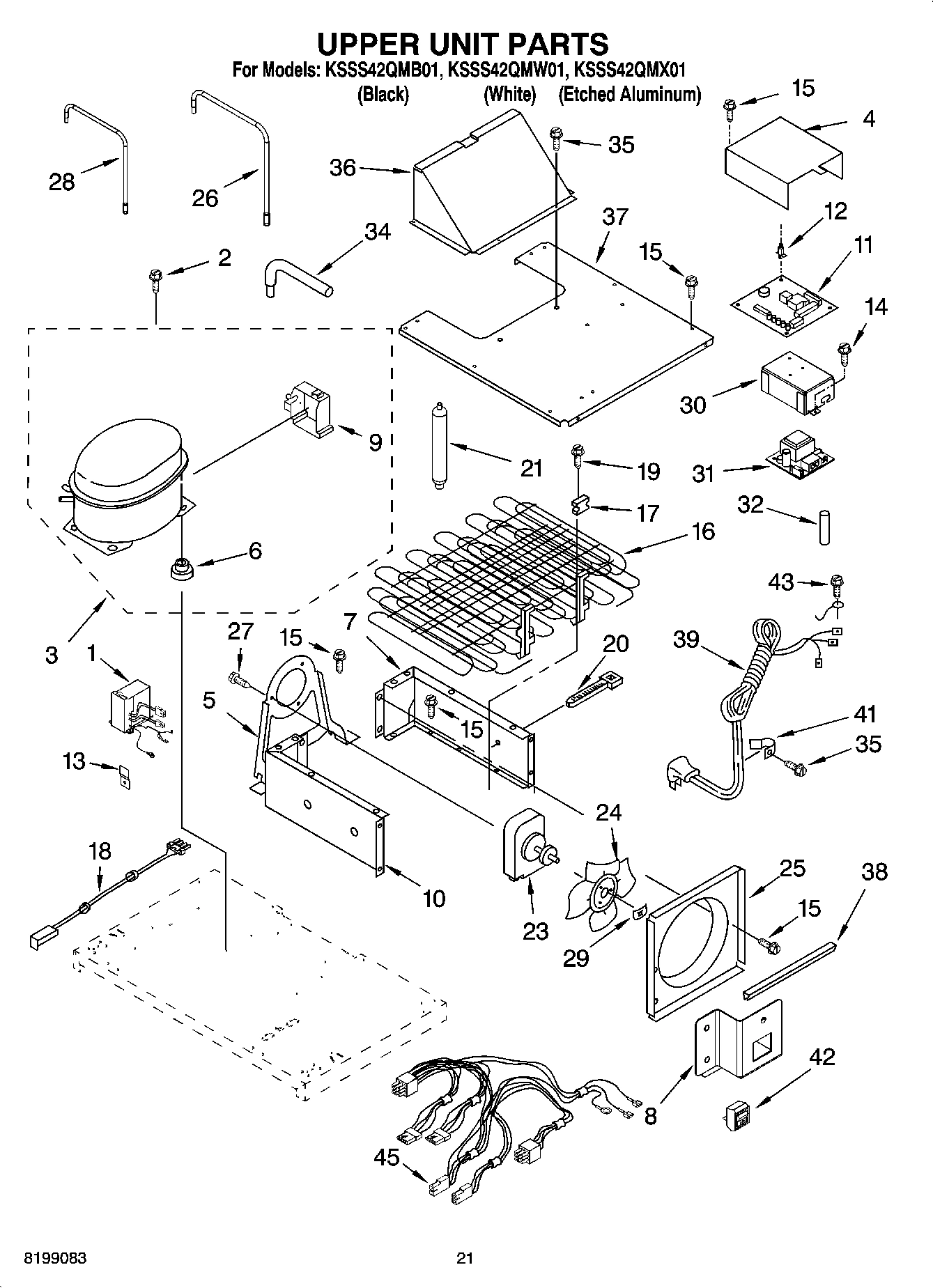 13 - UPPER UNIT PARTS