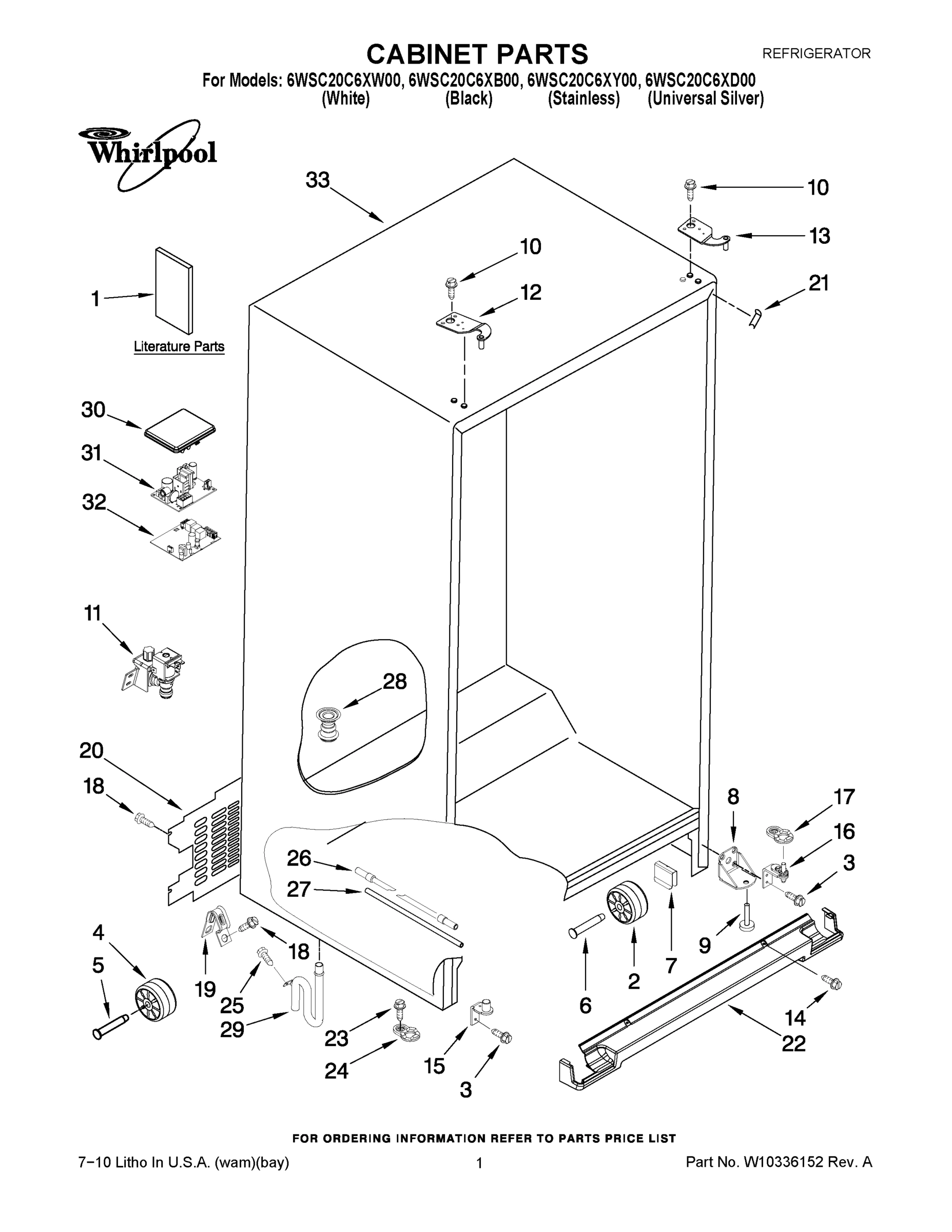 01 - CABINET PARTS