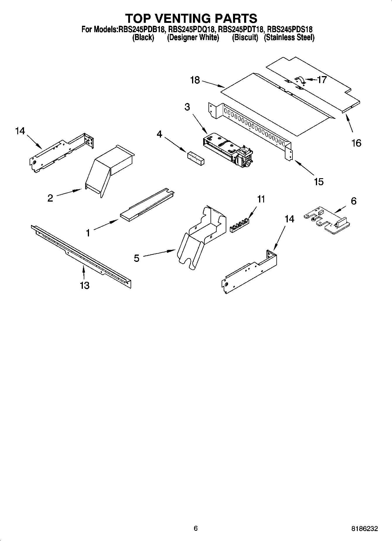 05 - TOP VENTING PARTS, OPTIONAL PARTS