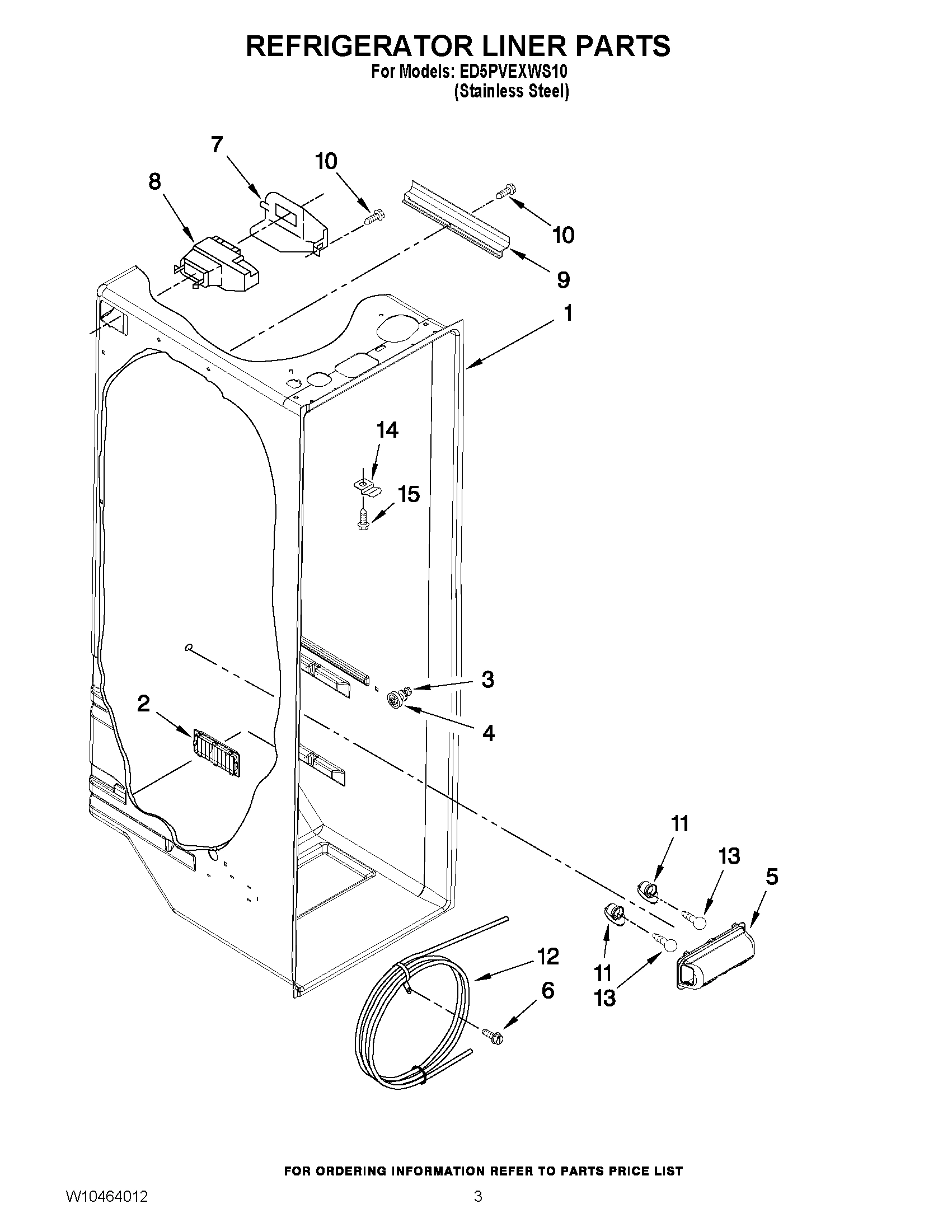 02 - REFRIGERATOR LINER PARTS
