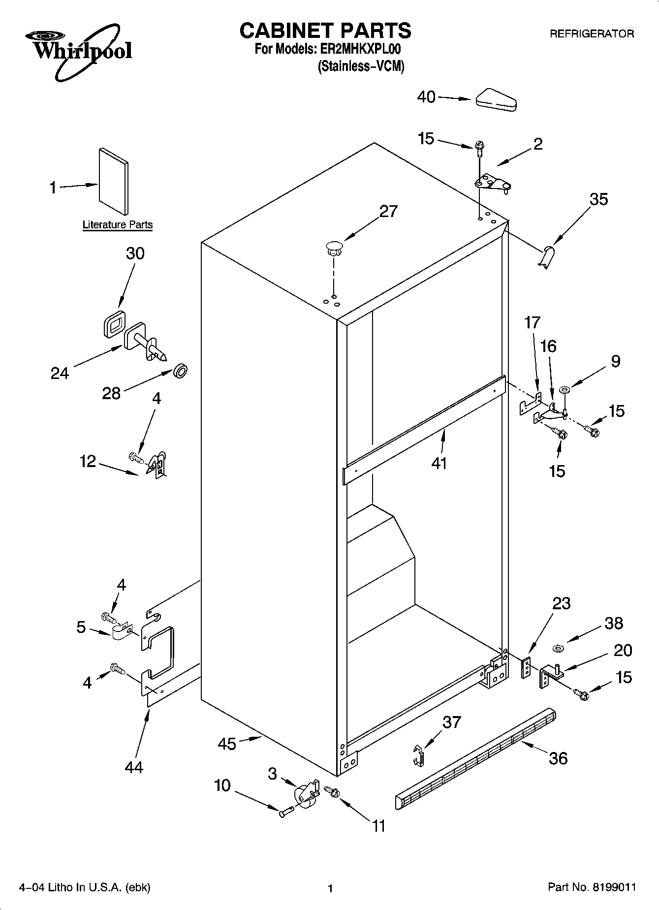 01 - CABINET PARTS