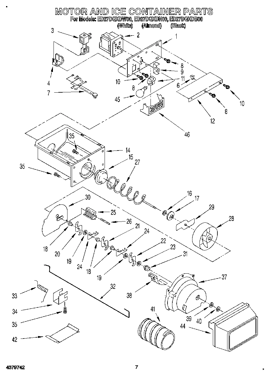 05 - MOTOR AND ICE CONTAINER