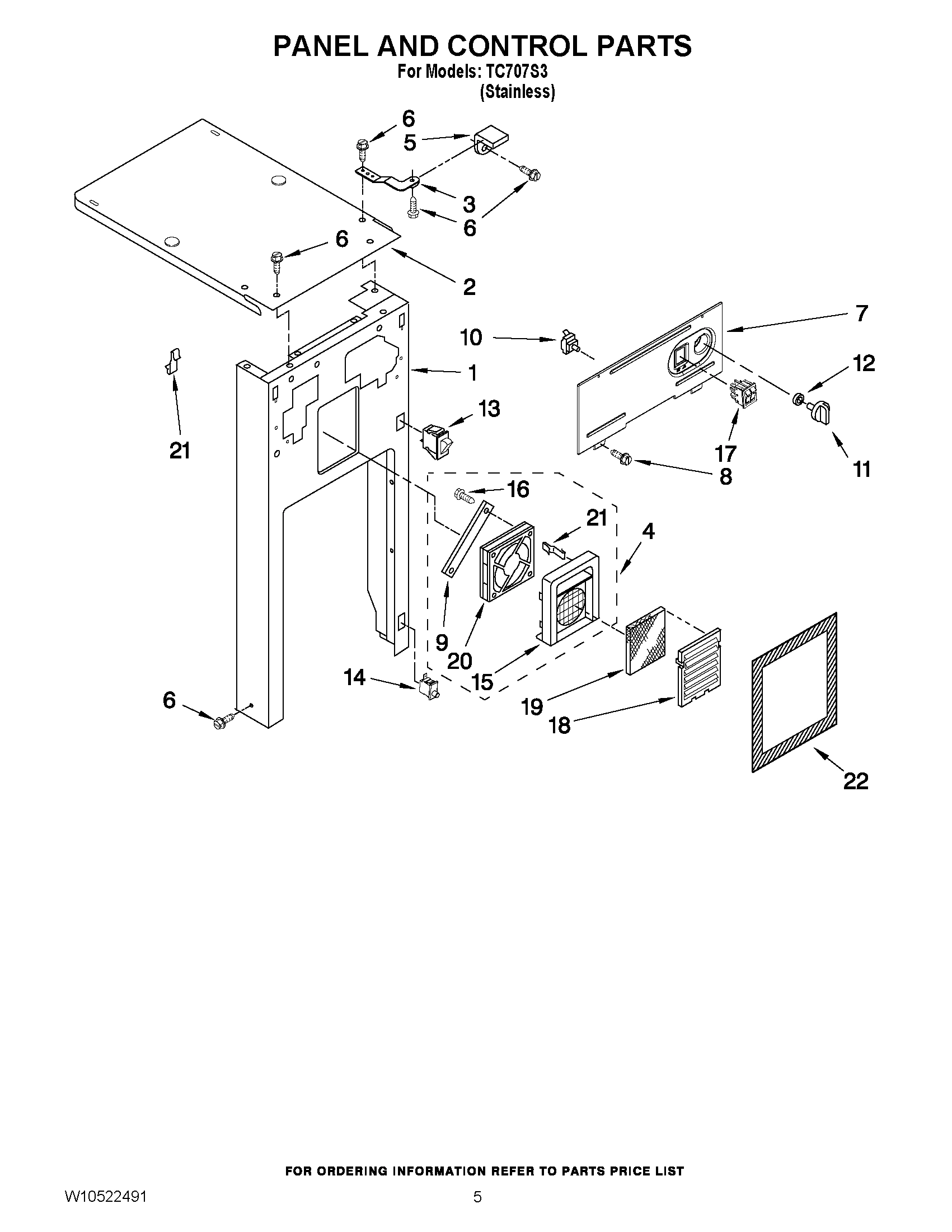 05 - PANEL AND CONTROL PARTS
