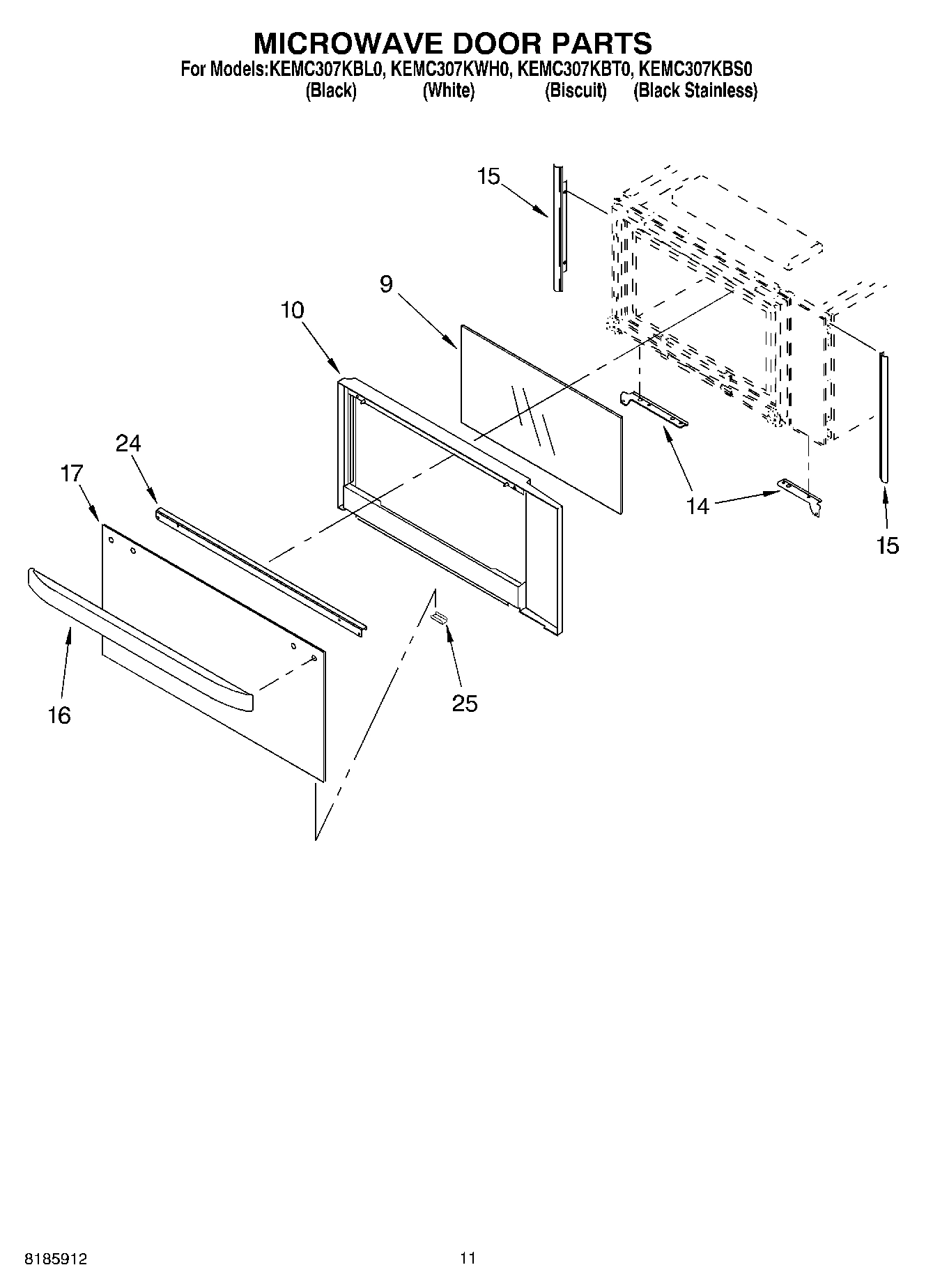 09 - MICROWAVE DOOR