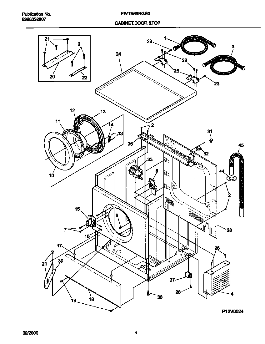 03 - P12V0024 WSHR CAB,DOOR