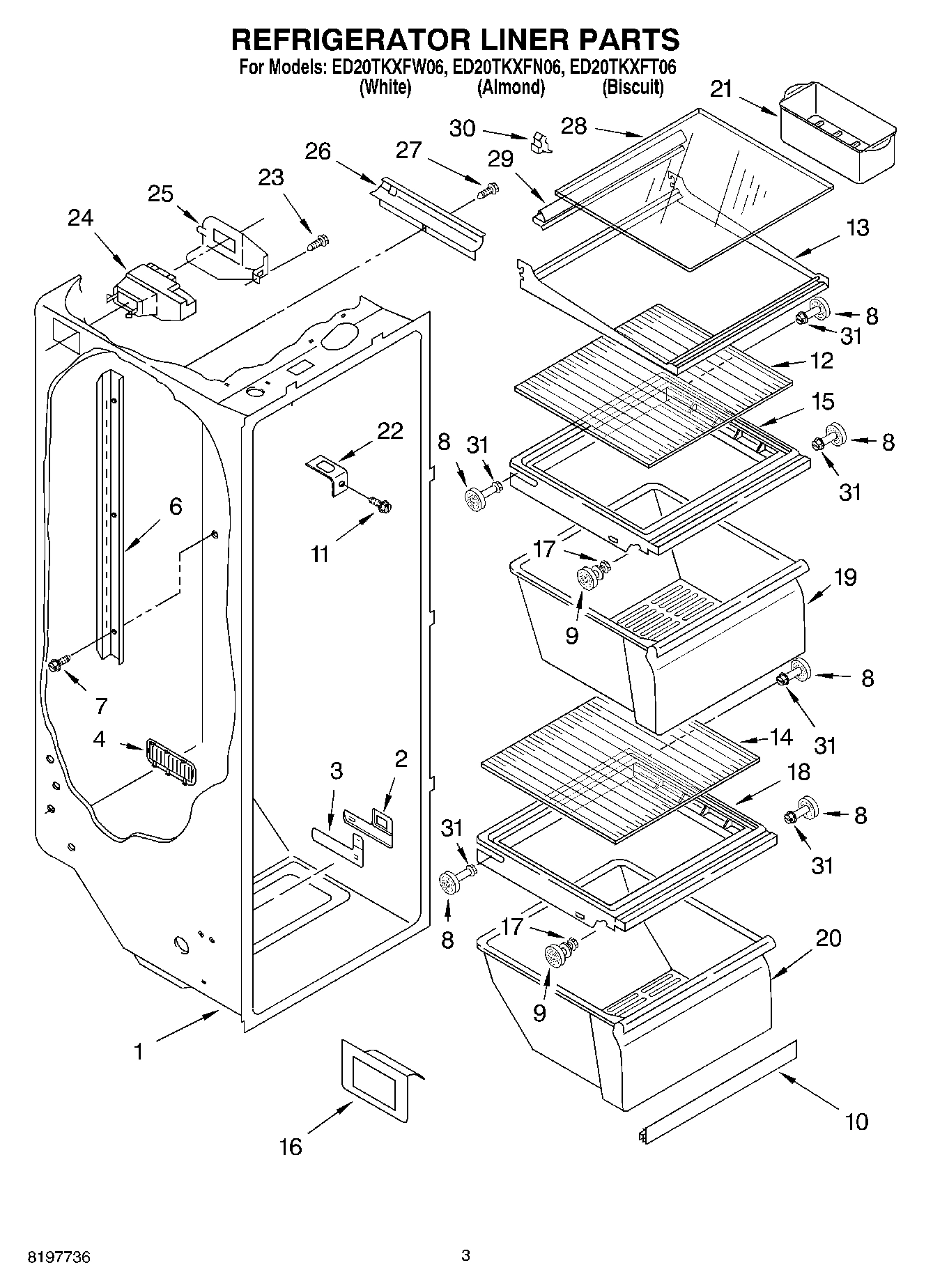 02 - REFRIGERATOR LINER