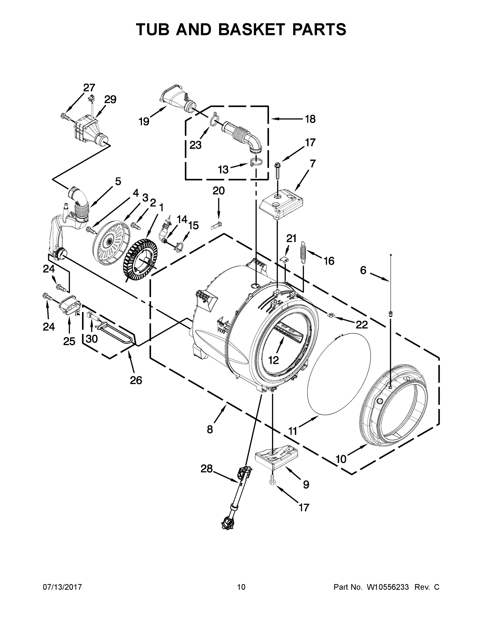 06 - TUB AND BASKET PARTS