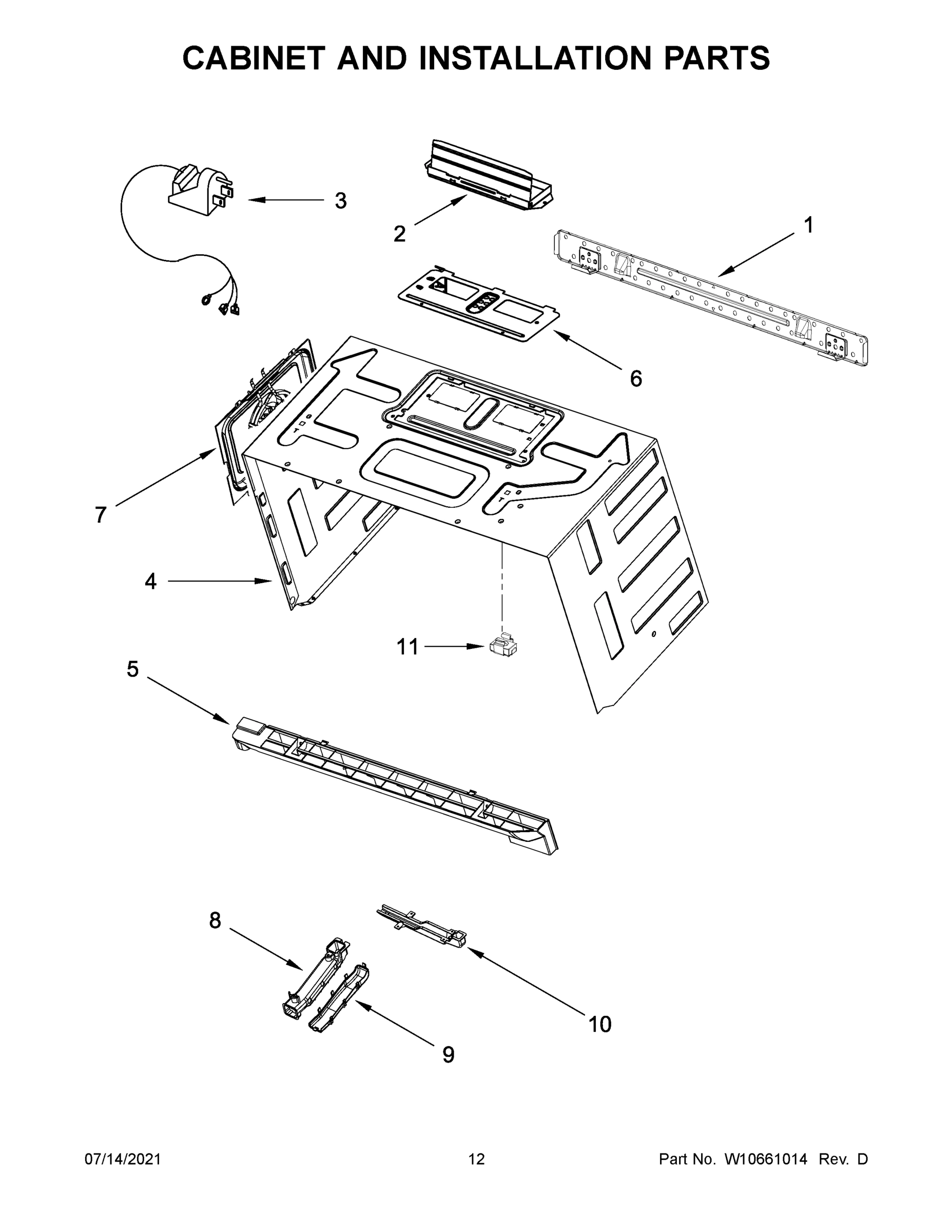 07 - CABINET AND INSTALLATION PARTS