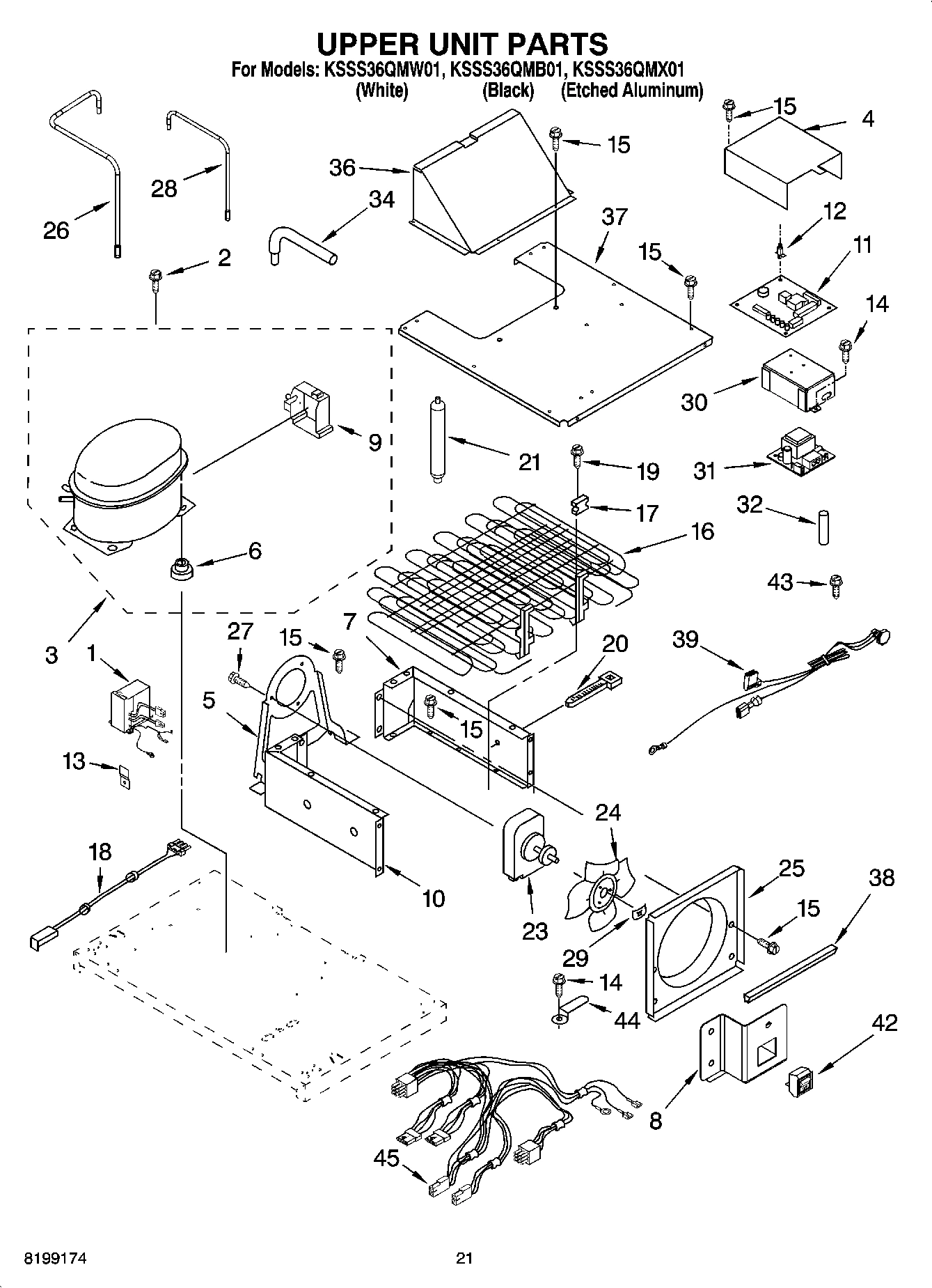 13 - UPPER UNIT PARTS