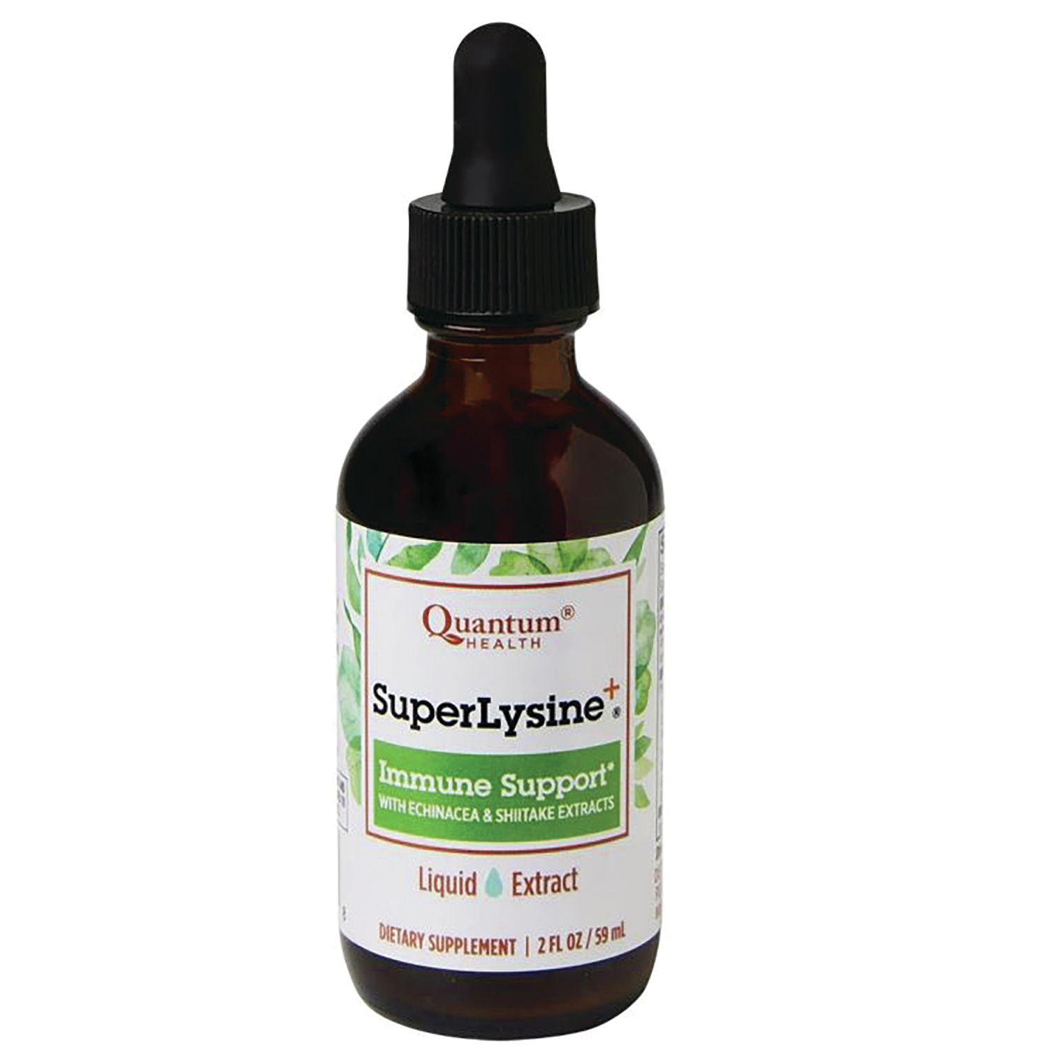 Quantum Health Super Lysine+ Liquid Extract Supplement Vitamin | 2 fl oz Liquid