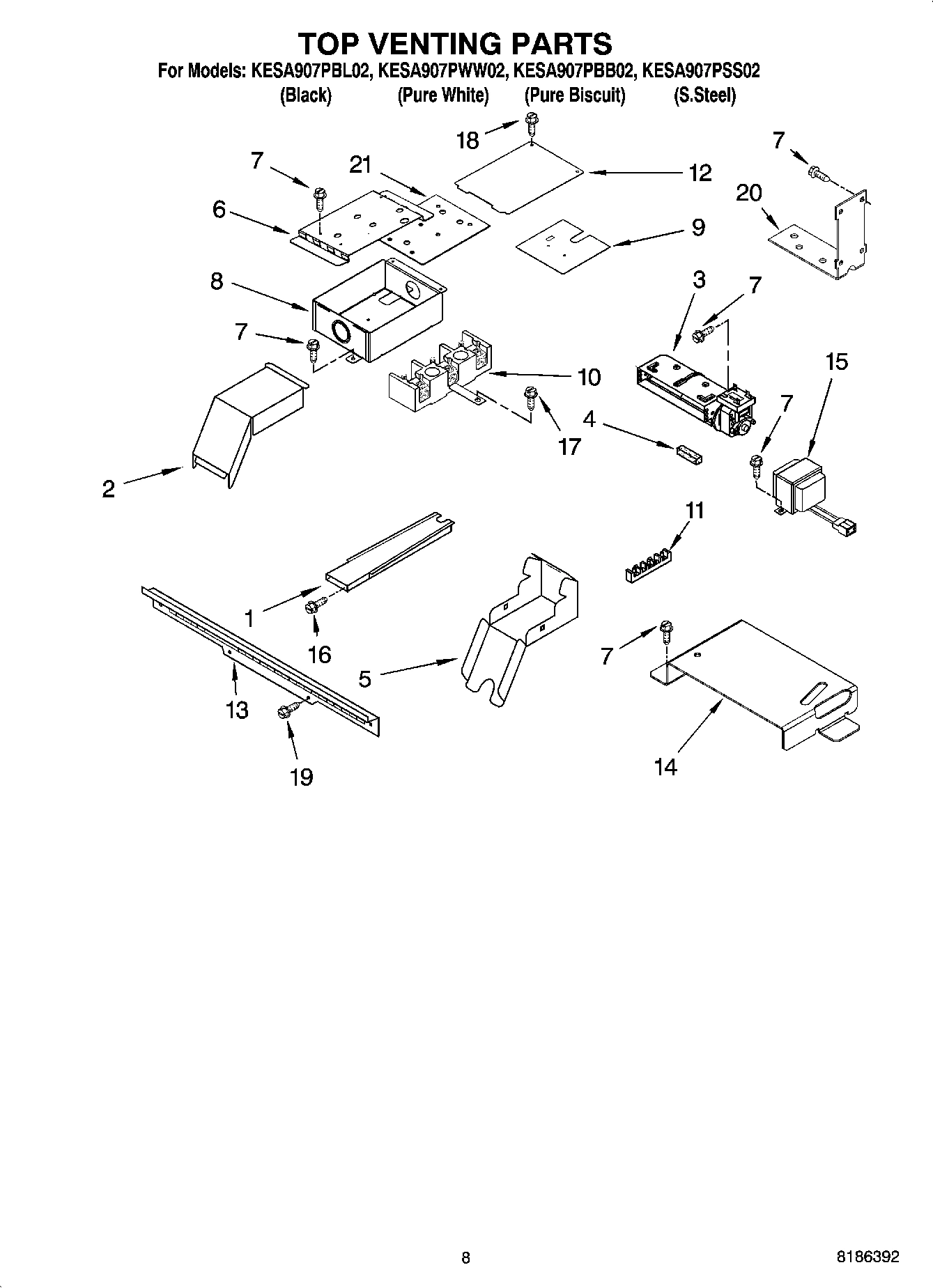 06 - TOP VENTING PARTS, OPTIONAL PARTS