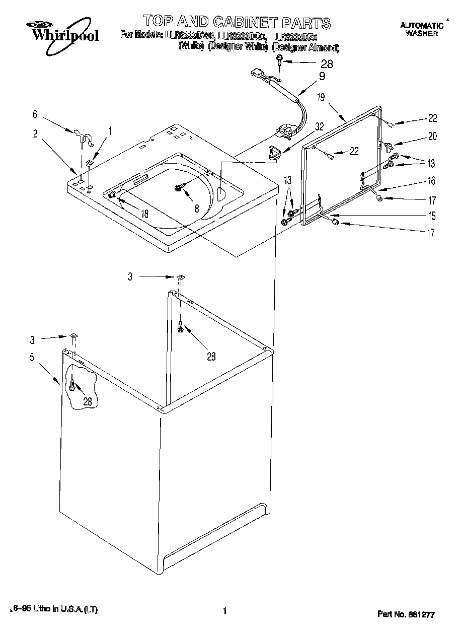 01 - TOP AND CABINET, LIT/OPTIONAL