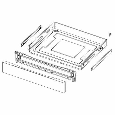 DG94-04105A Samsung Assembly Drawer Stainless