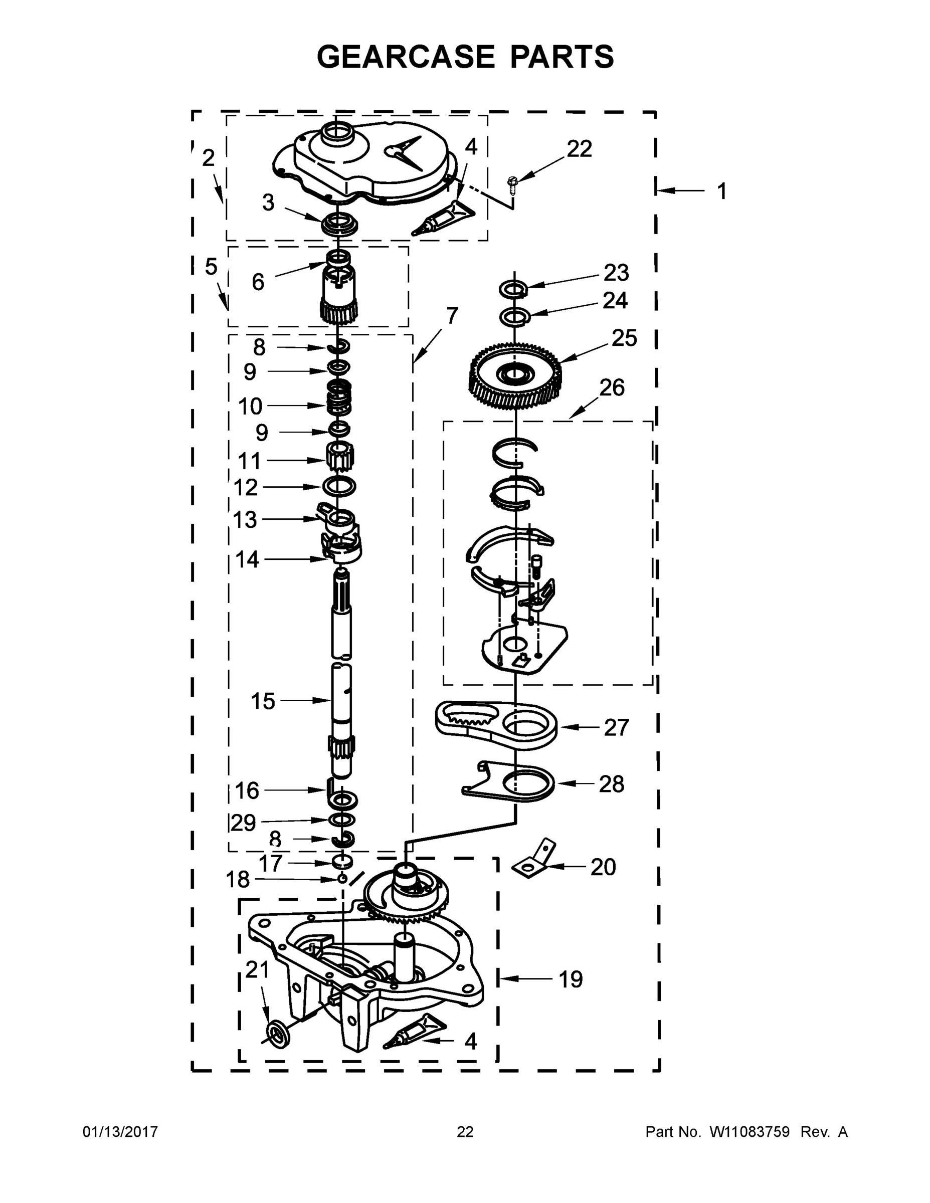 12 - GEARCASE PARTS