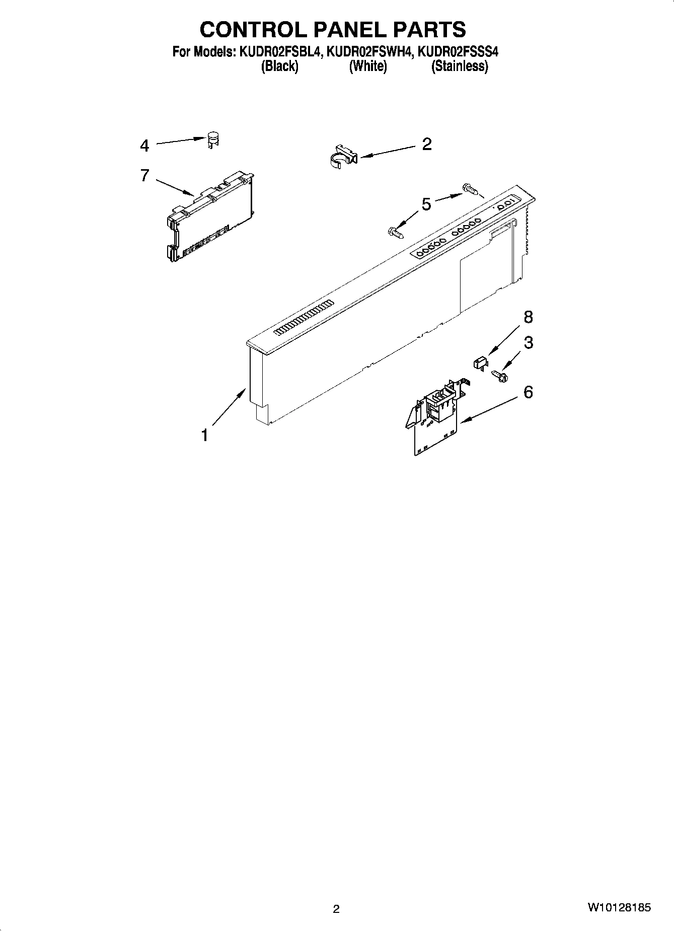 02 - CONTROL PANEL PARTS