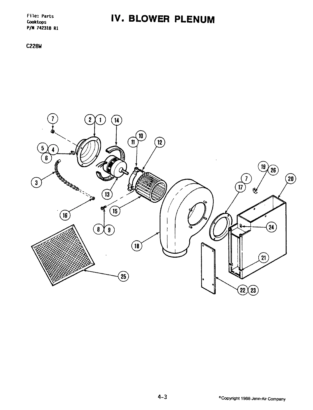 01 - BLOWER PLENUM - C228W