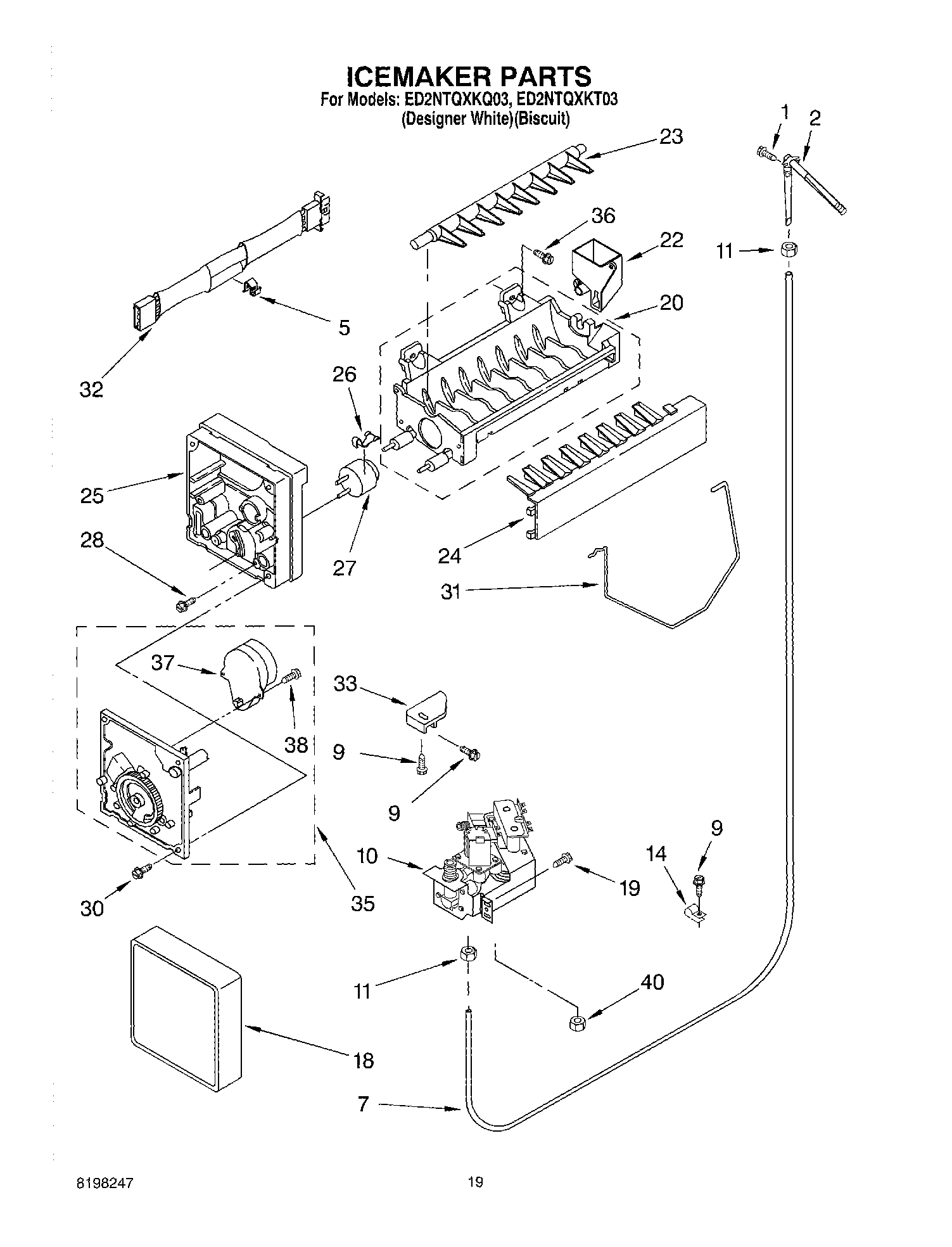 12 - ICE MAKER, OPTIONAL
