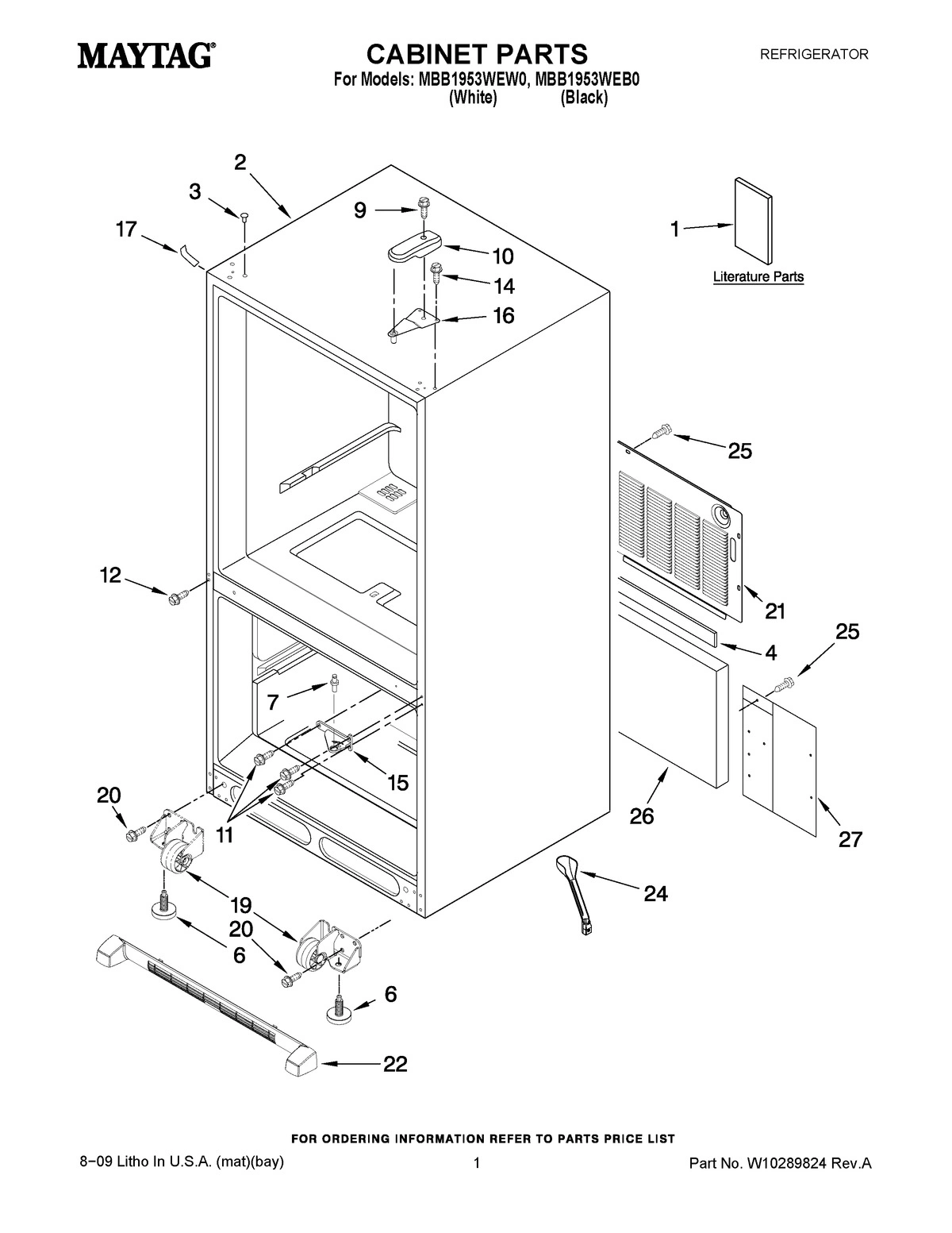01 - CABINET PARTS
