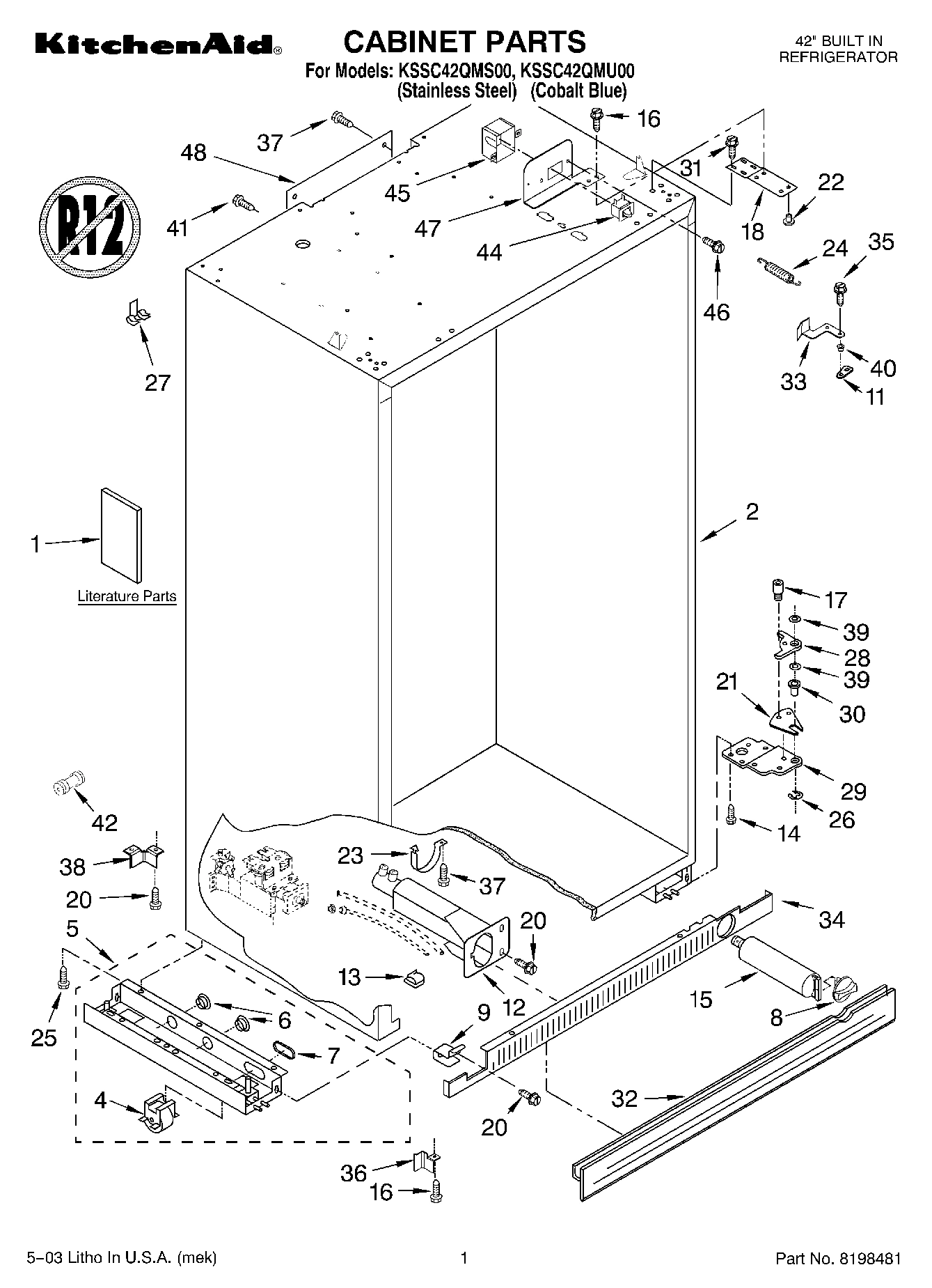 01 - CABINET PARTS