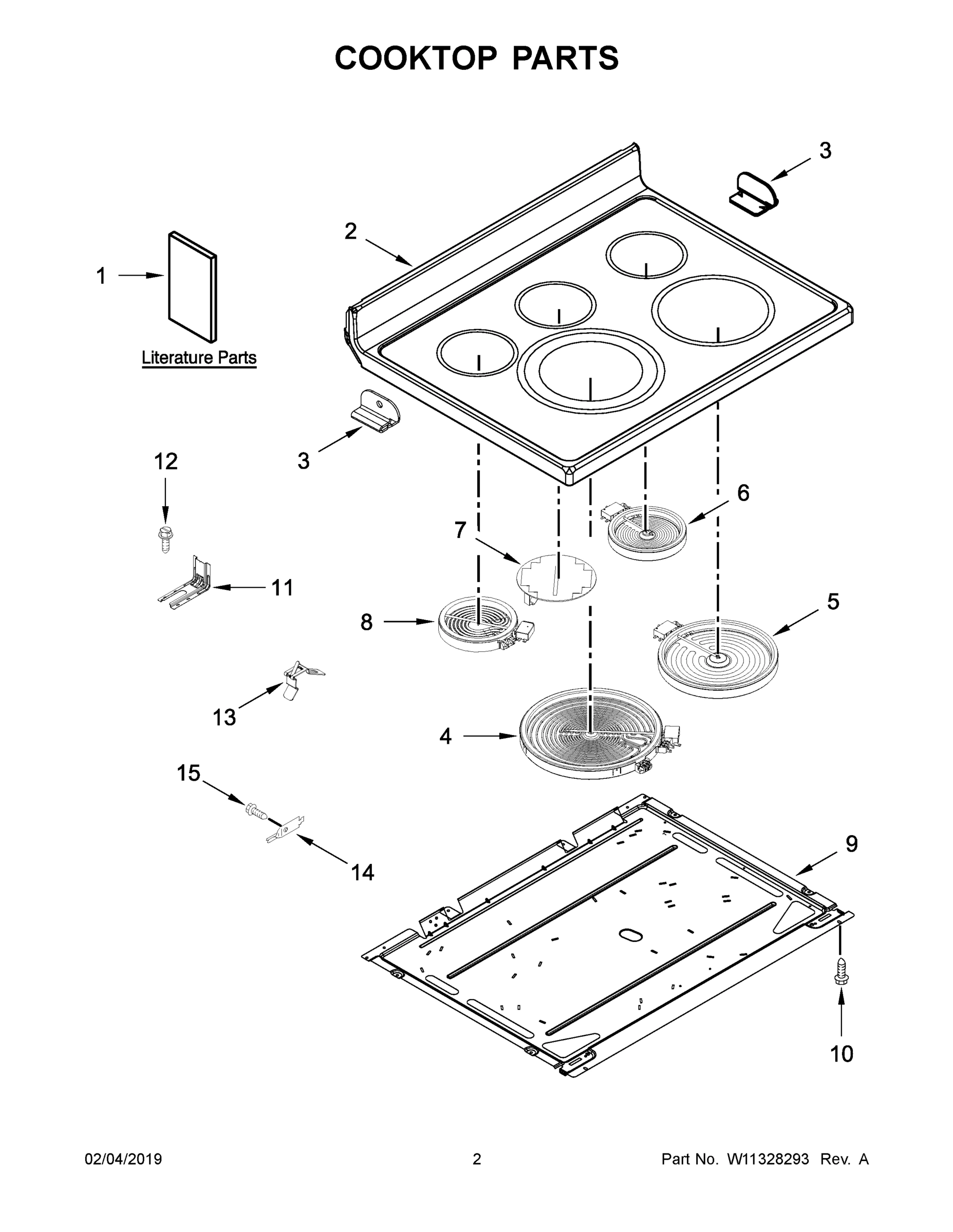02 - COOKTOP PARTS