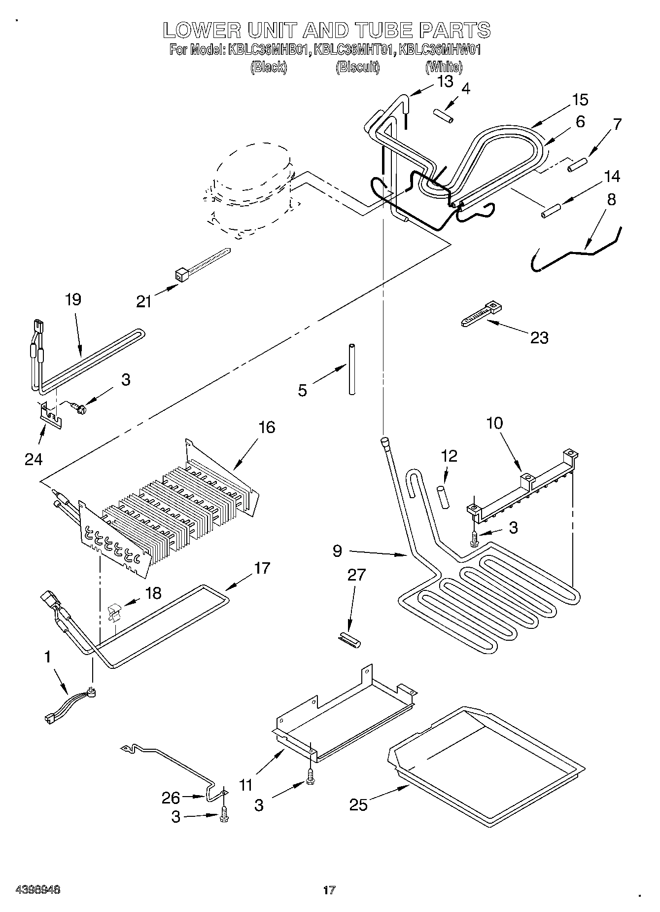 10 - LOWER UNIT AND TUBE