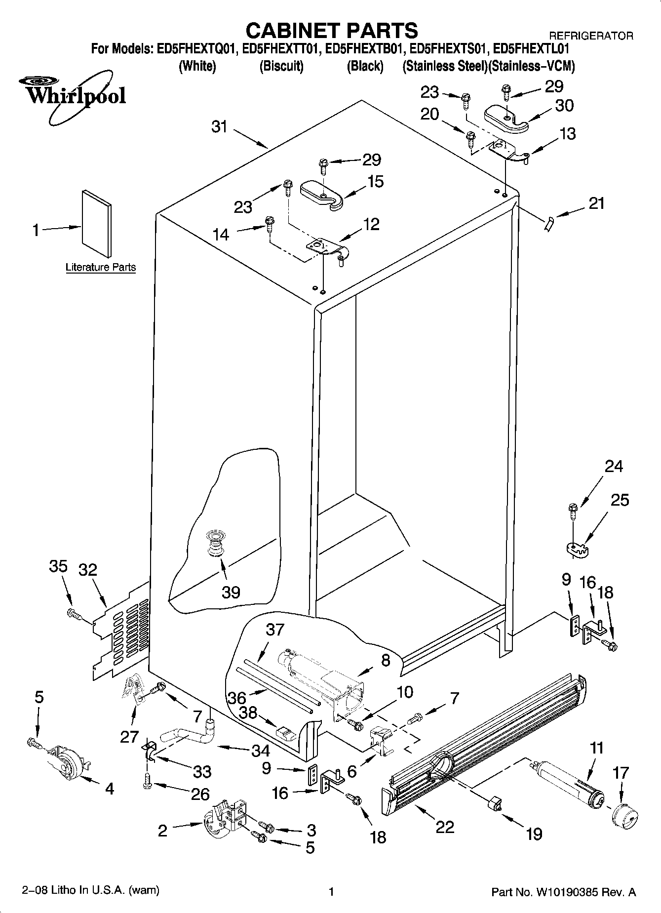 01 - CABINET PARTS