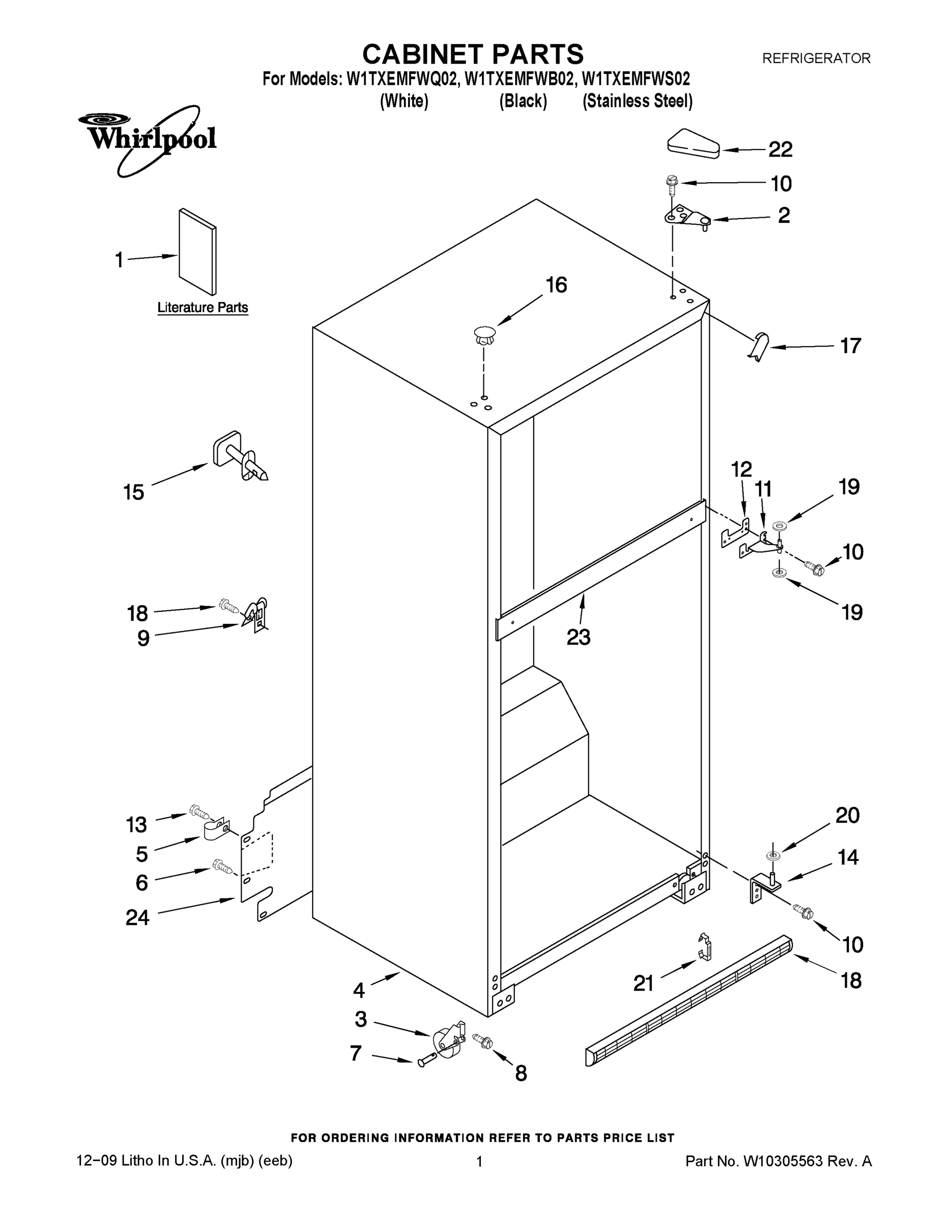 01 - CABINET PARTS