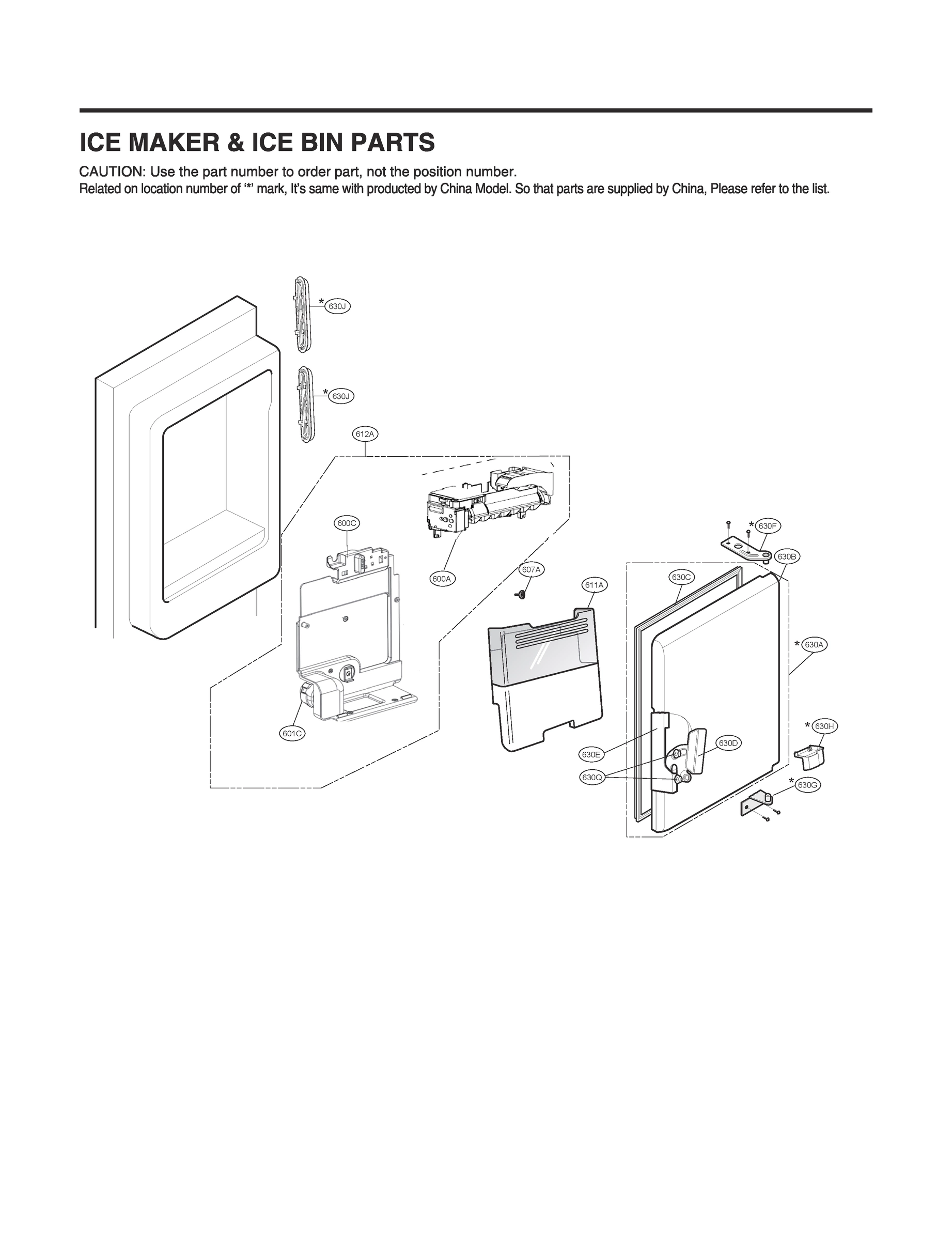 ICEMAKER & ICE BIN PARTS