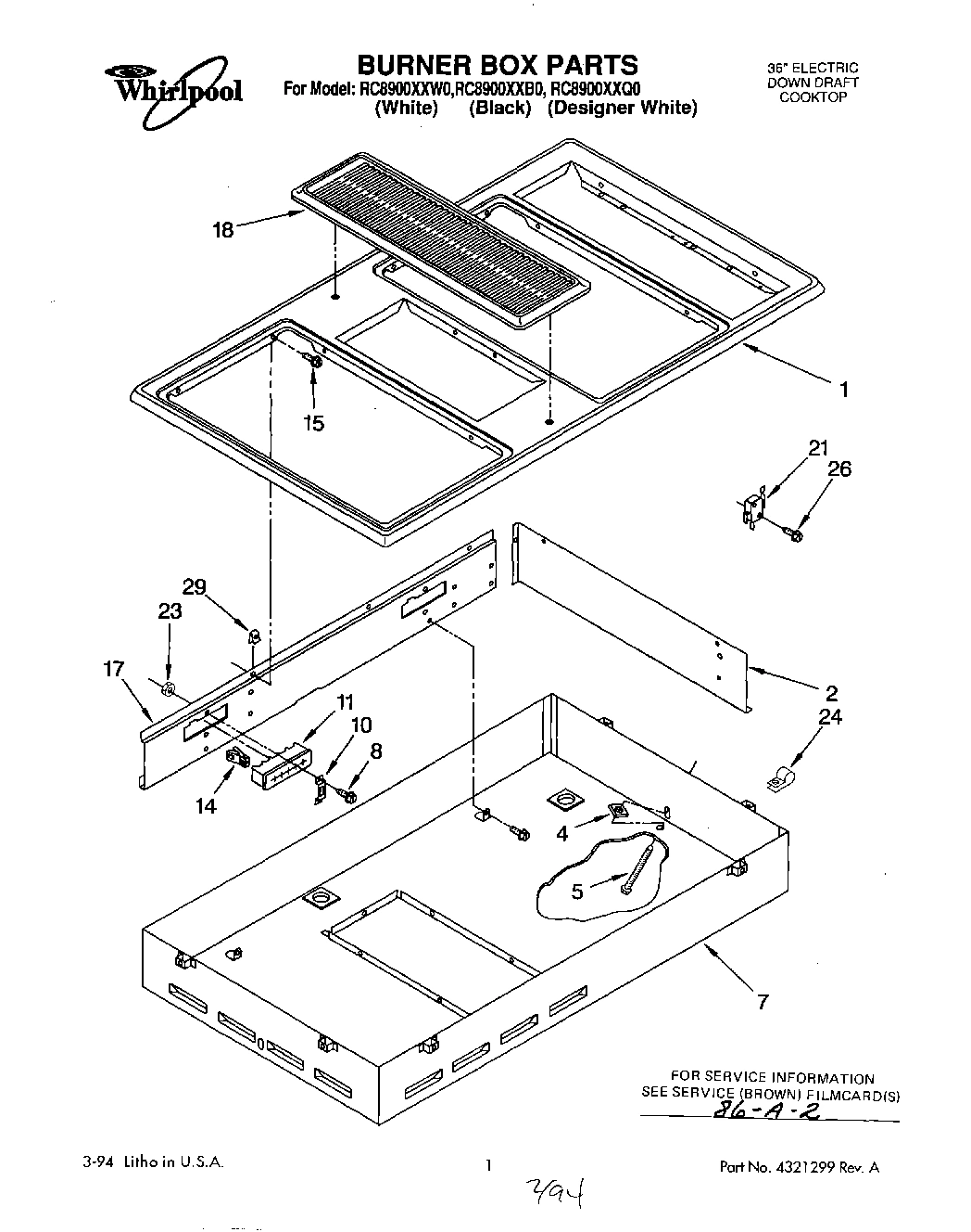 01 - BURNER BOX, LIT/OPTIONAL