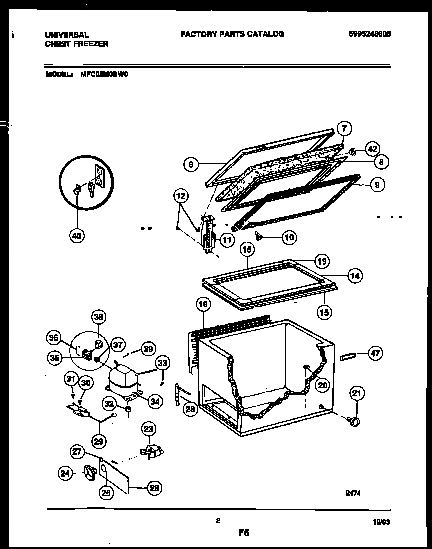 02 - CHEST FREEZER PARTS
