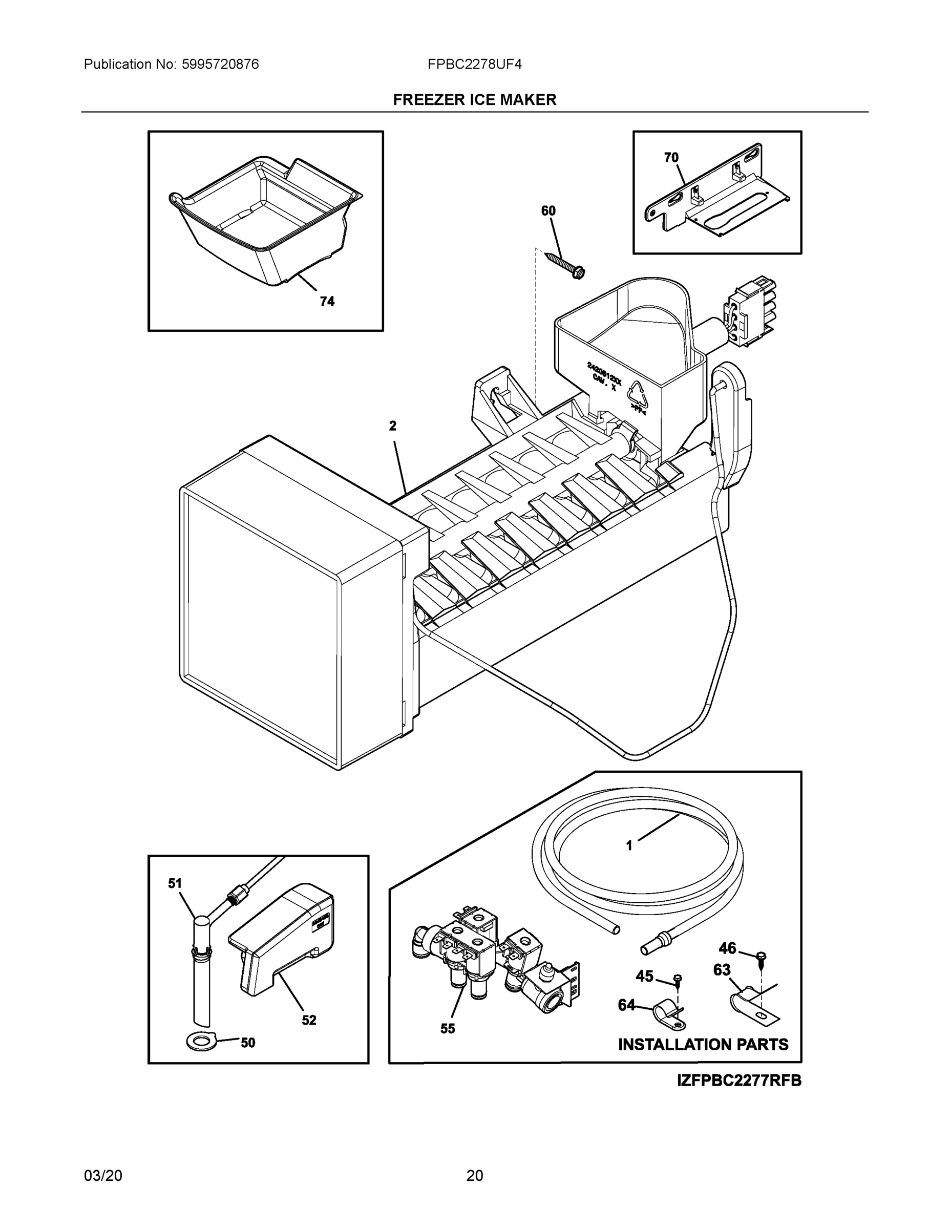 10 - FREEZER ICE MAKER