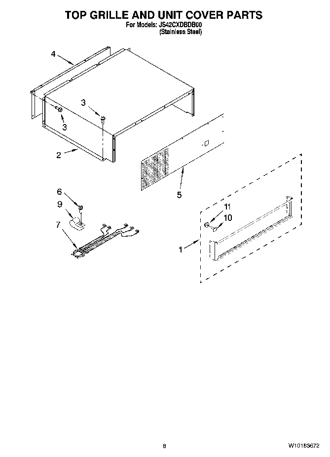 06 - TOP GRILLE AND UNIT COVER PARTS
