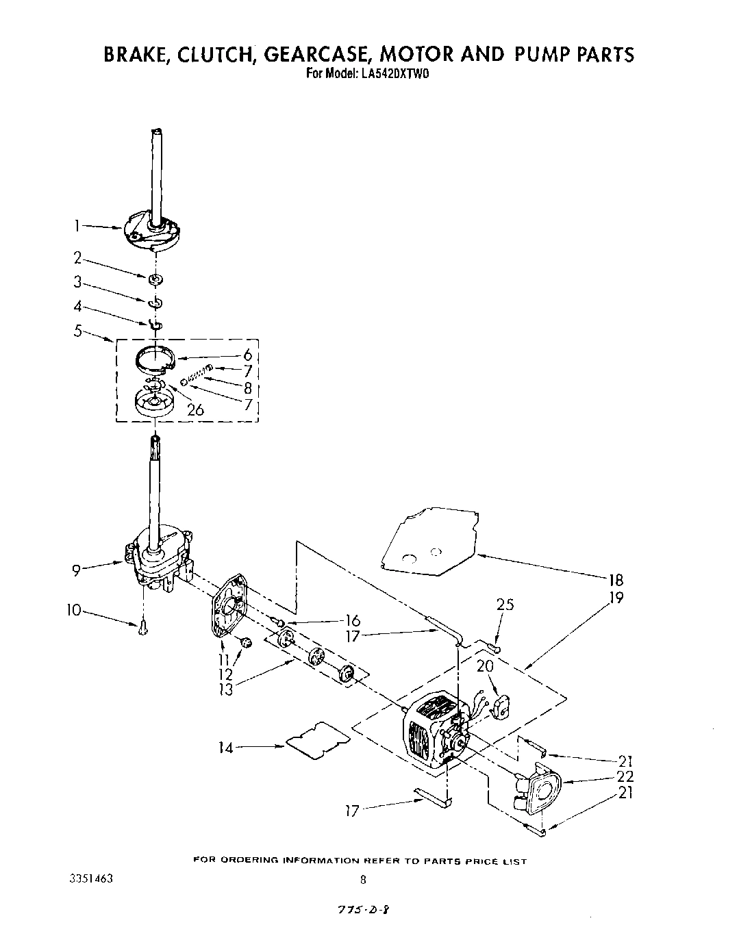 06 - BRAKE, CLUTCH, GEARCASE, MOTOR AND PUMP