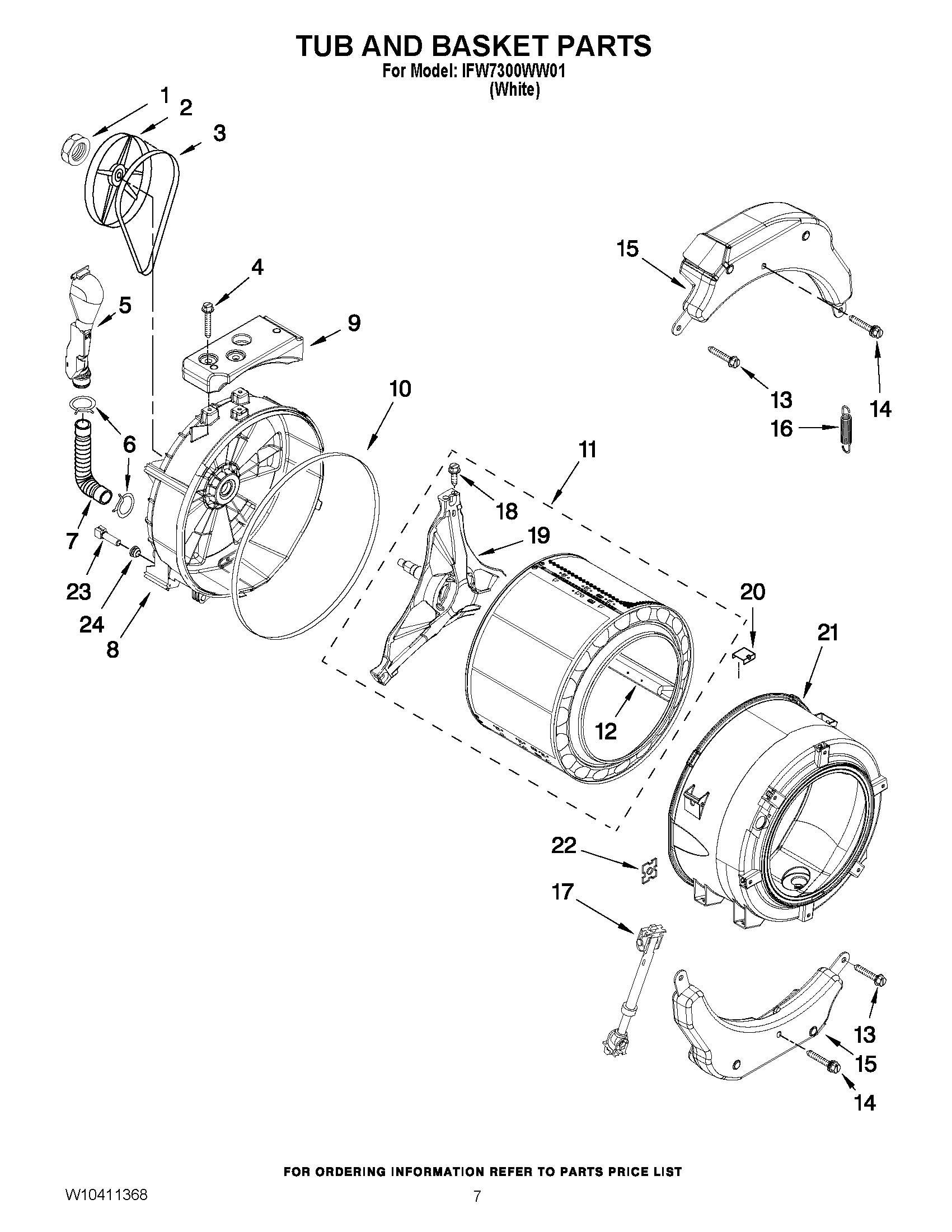 06 - TUB AND BASKET PARTS