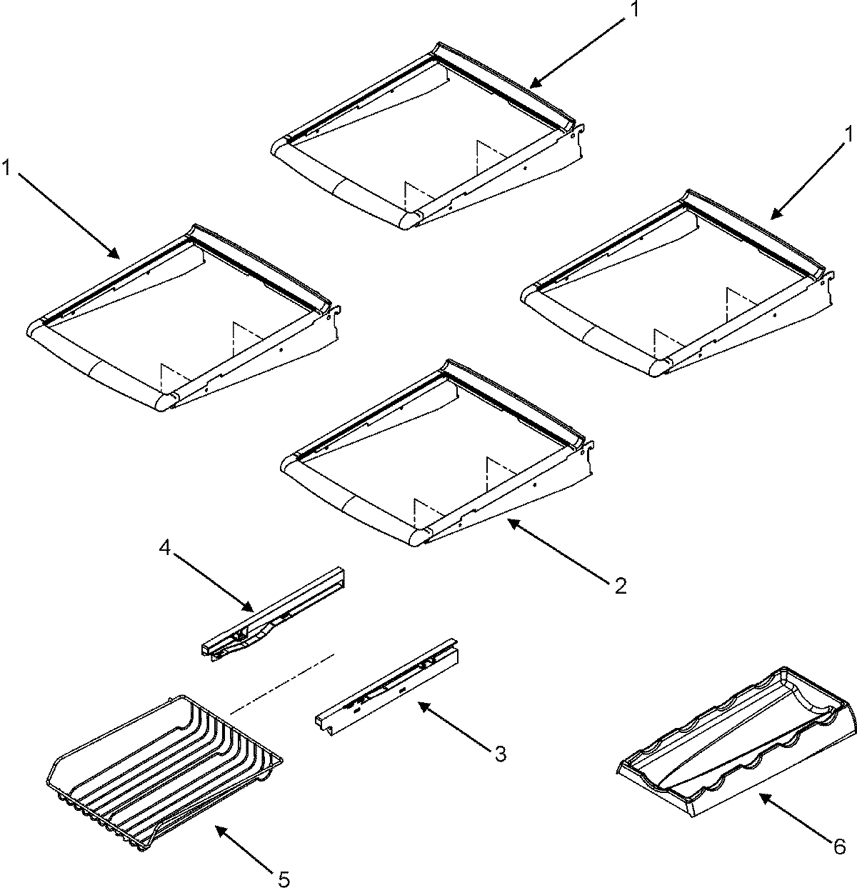 15 - REFRIGERATOR SHELVES