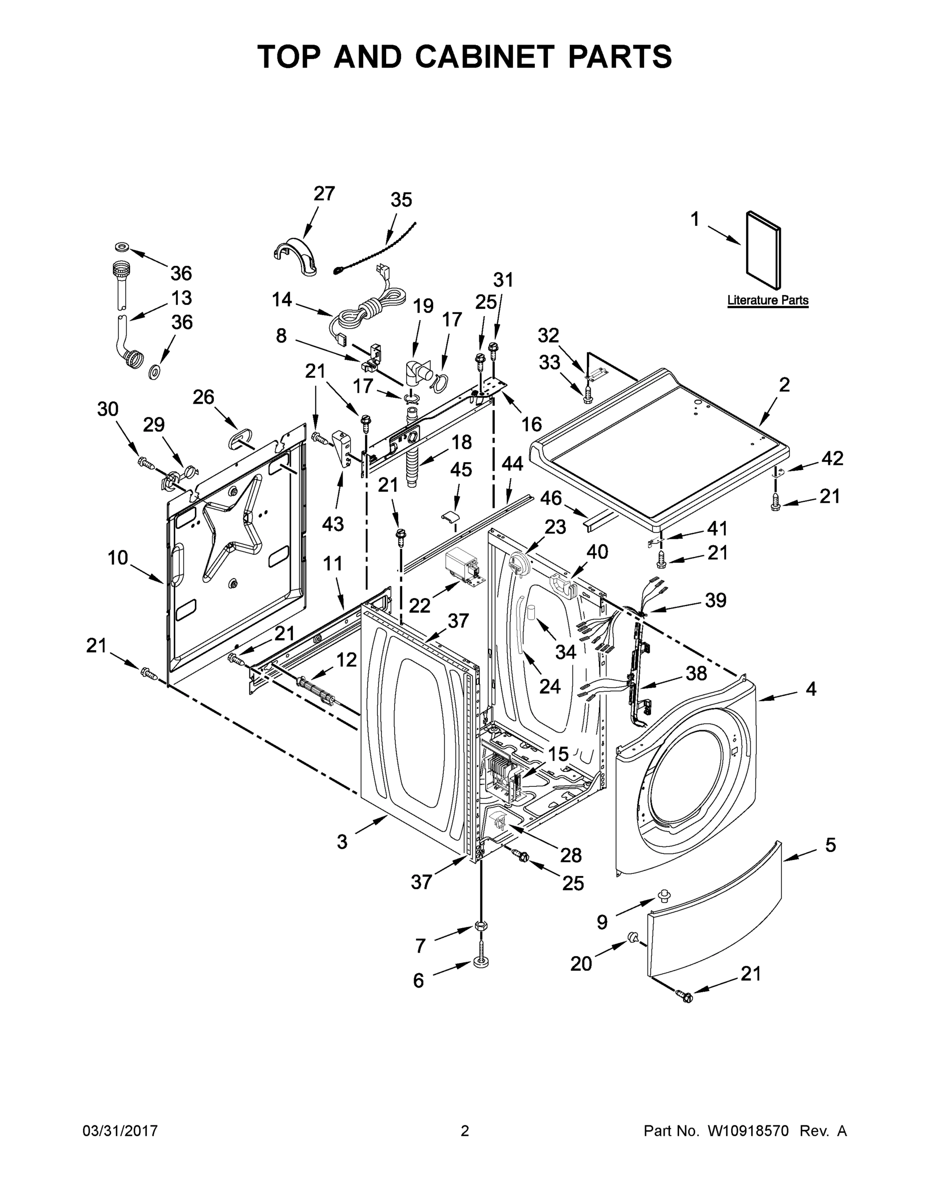 02 - TOP AND CABINET PARTS