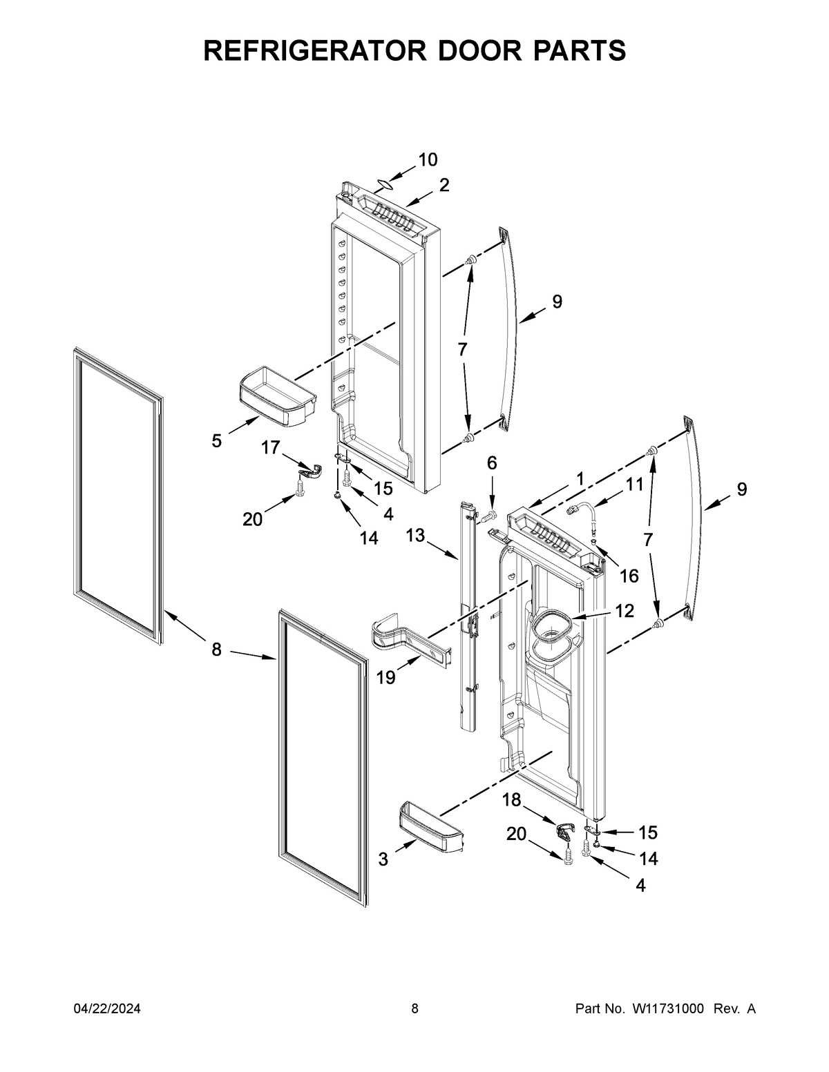 05 - REFRIGERATOR DOOR PARTS