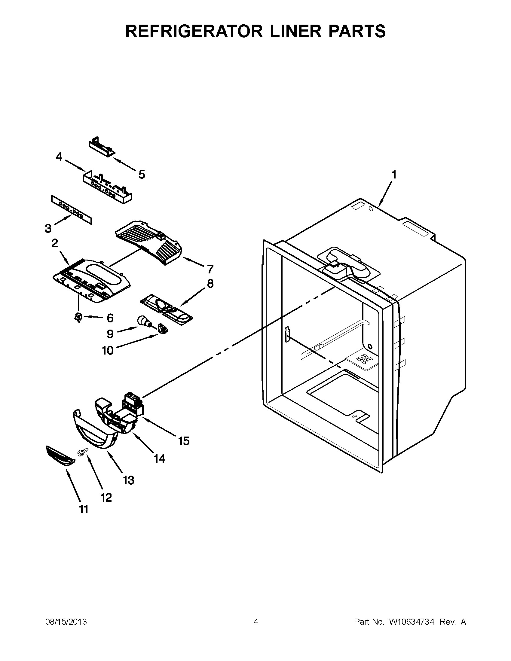 02 - REFRIGERATOR LINER PARTS